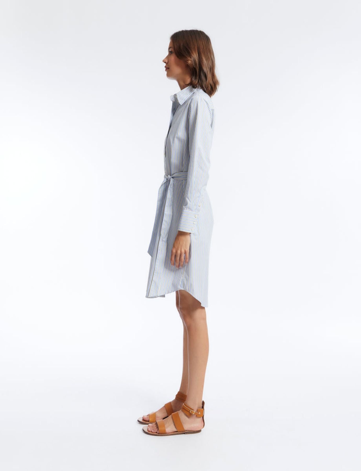 Amour cotton striped dress