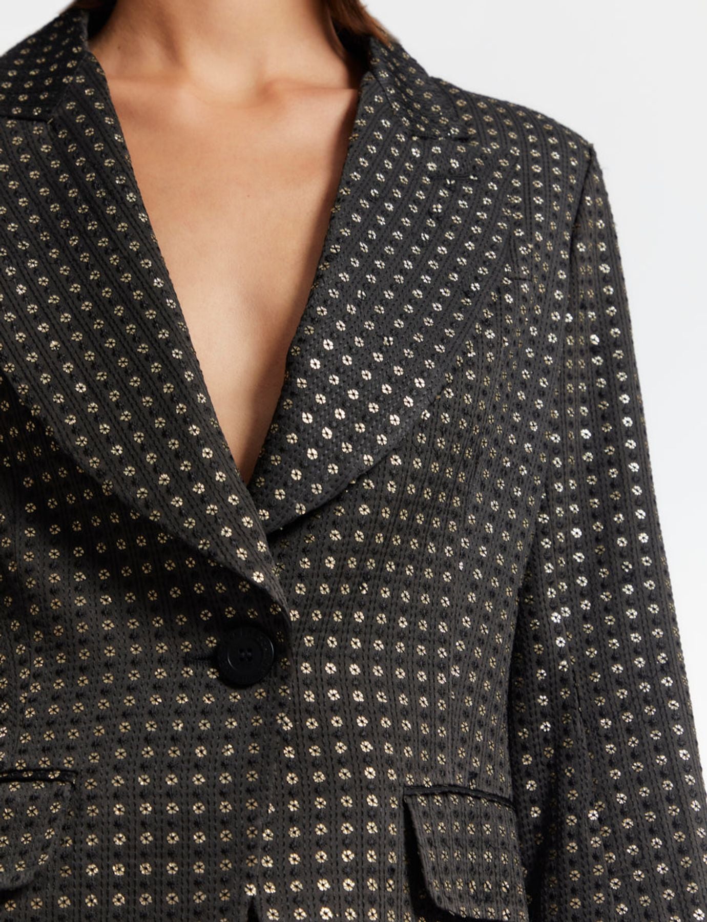 Gaelle black embroidered jacket