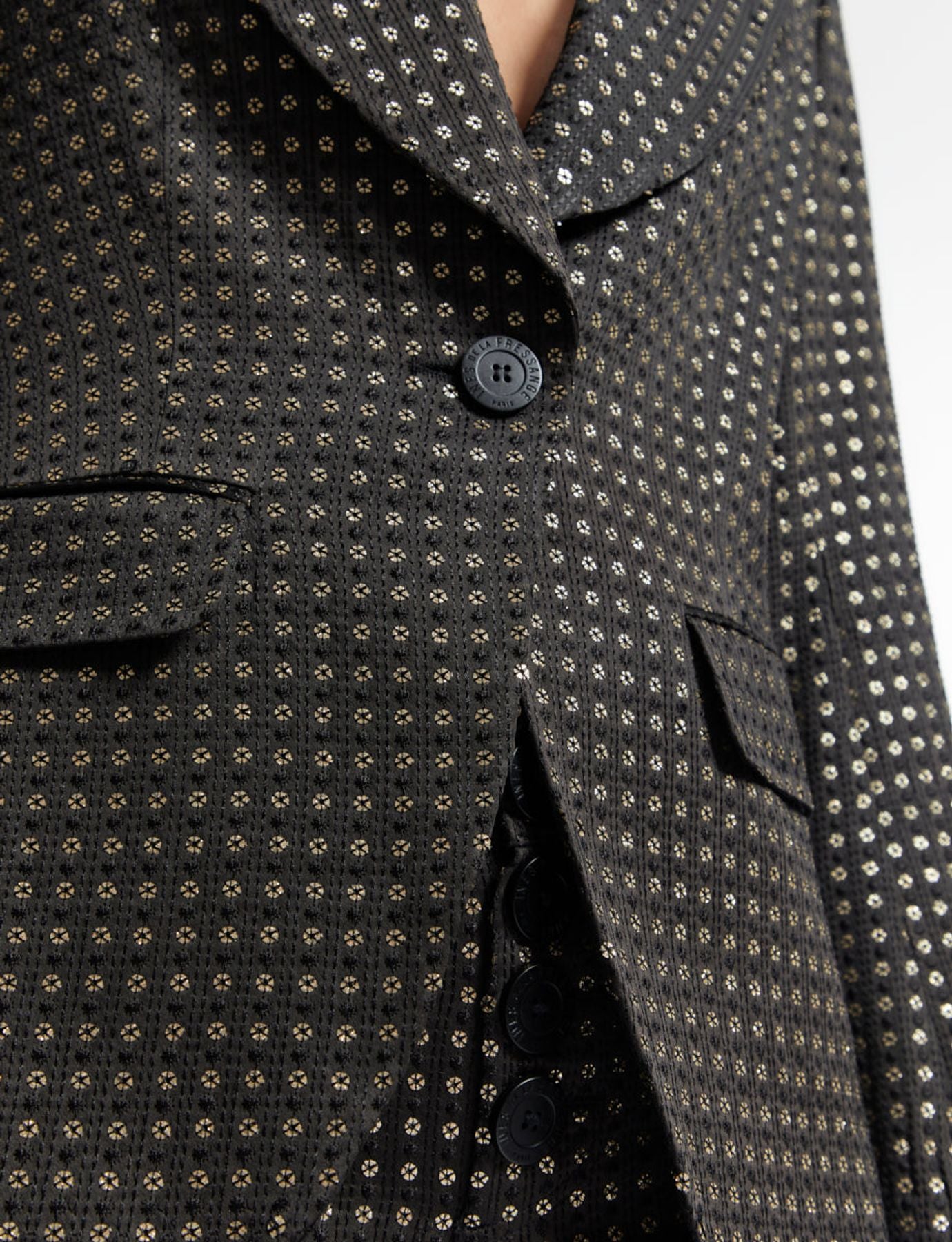 Gaelle black embroidered jacket