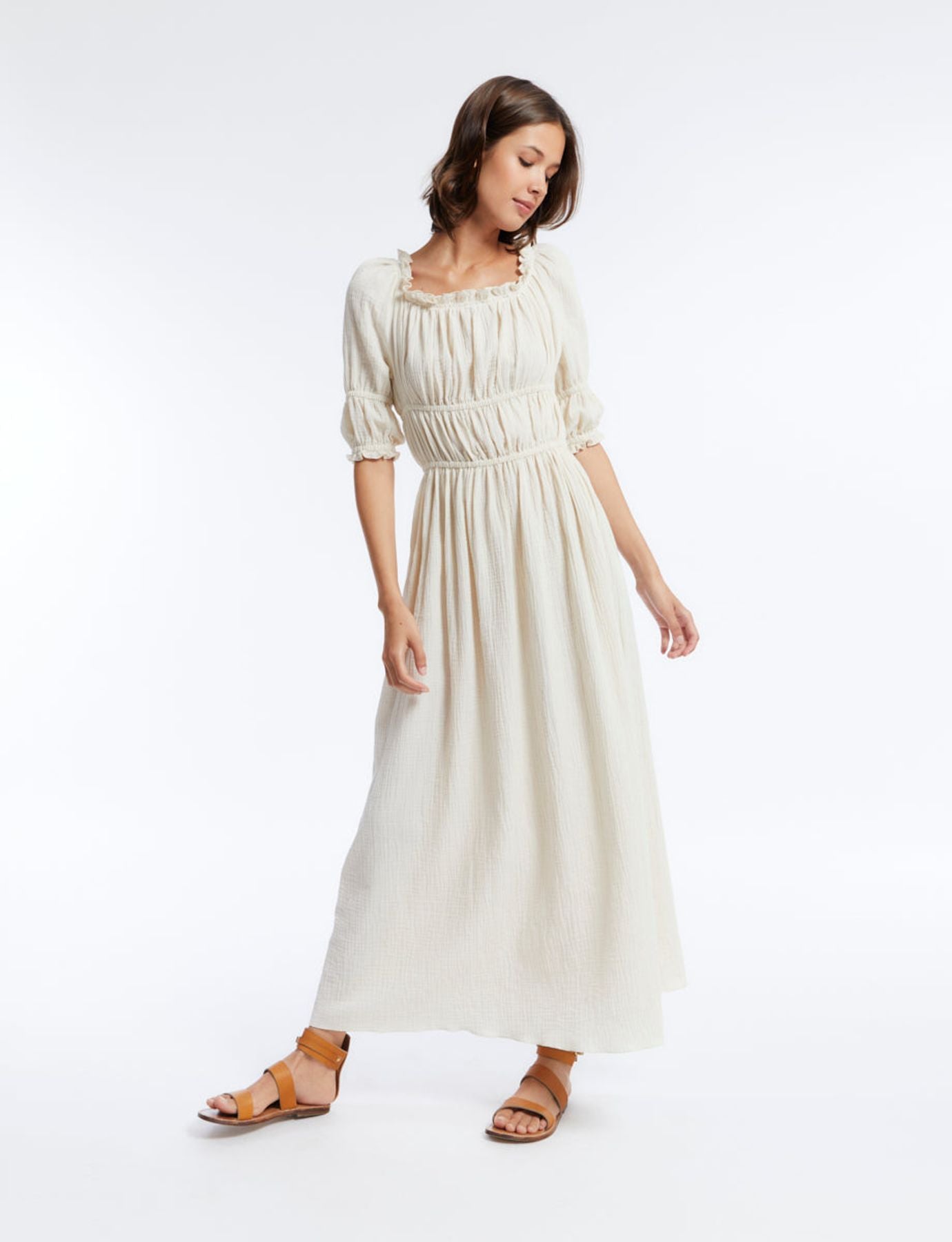 Kleid Amina ungebleichte Baumwolle