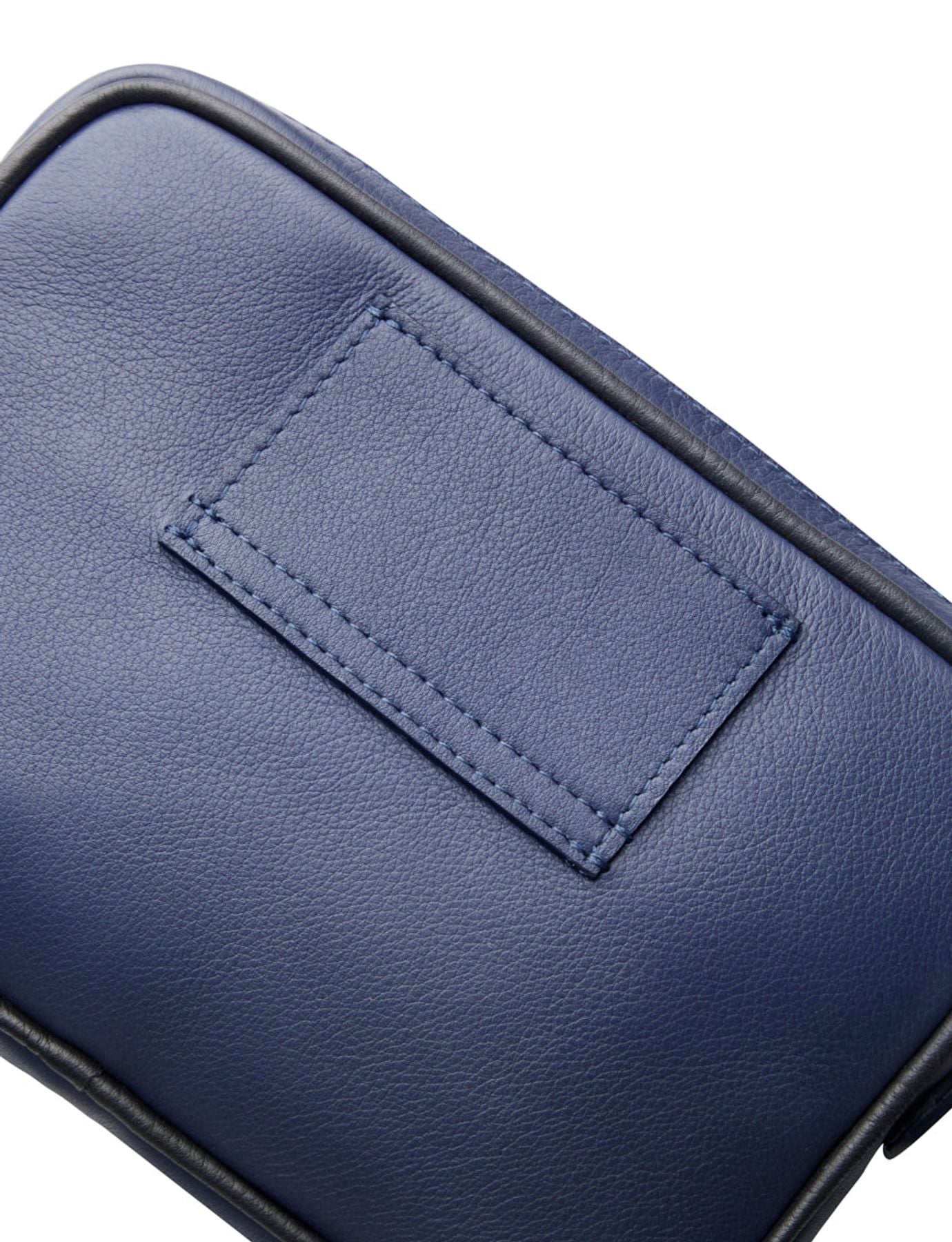 Banane Marcia Leder marineblau schwarzer Rand