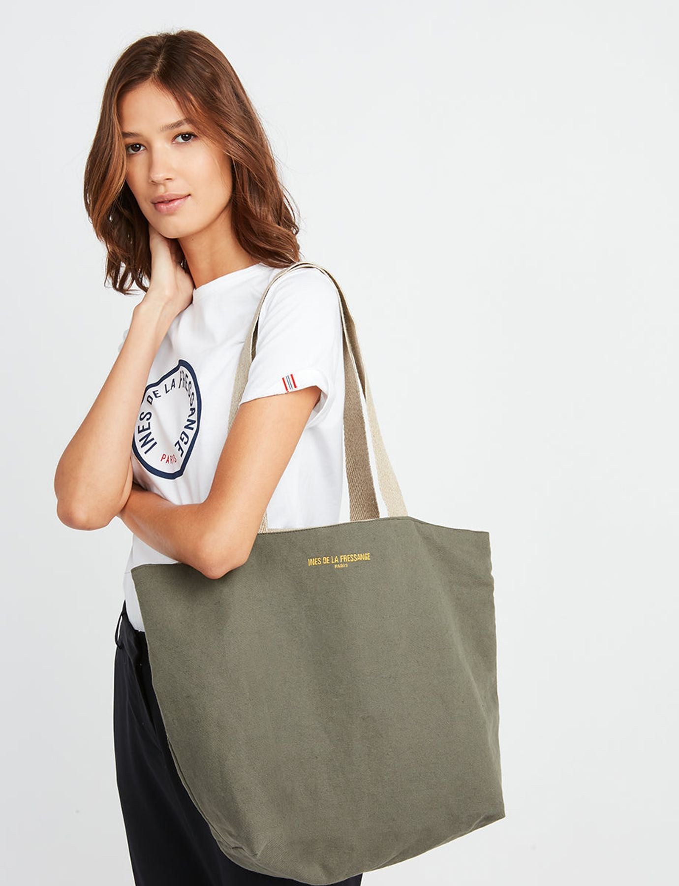 Borsa reversibile Lila kaki