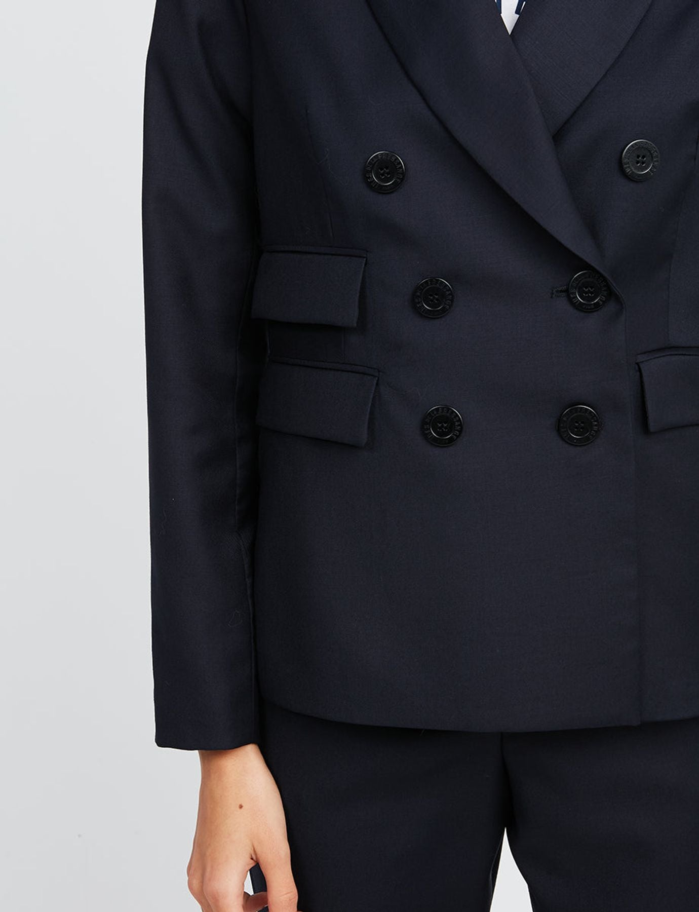 Jacke Maurice Wolle marineblau NICHT MEHR GEBRAUCHT