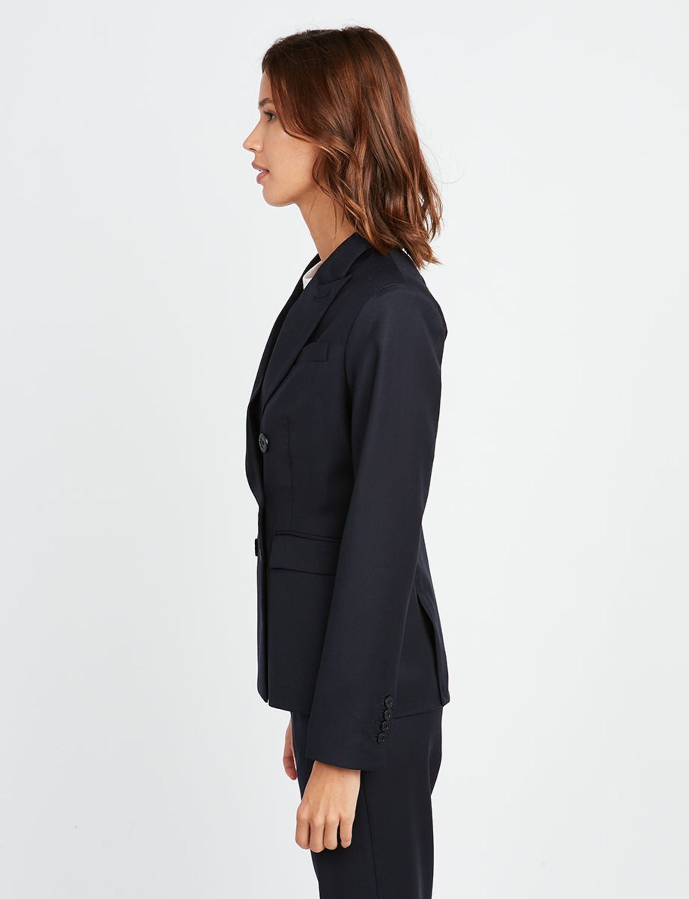 Jacke Maurice Wolle marineblau NICHT MEHR GEBRAUCHT