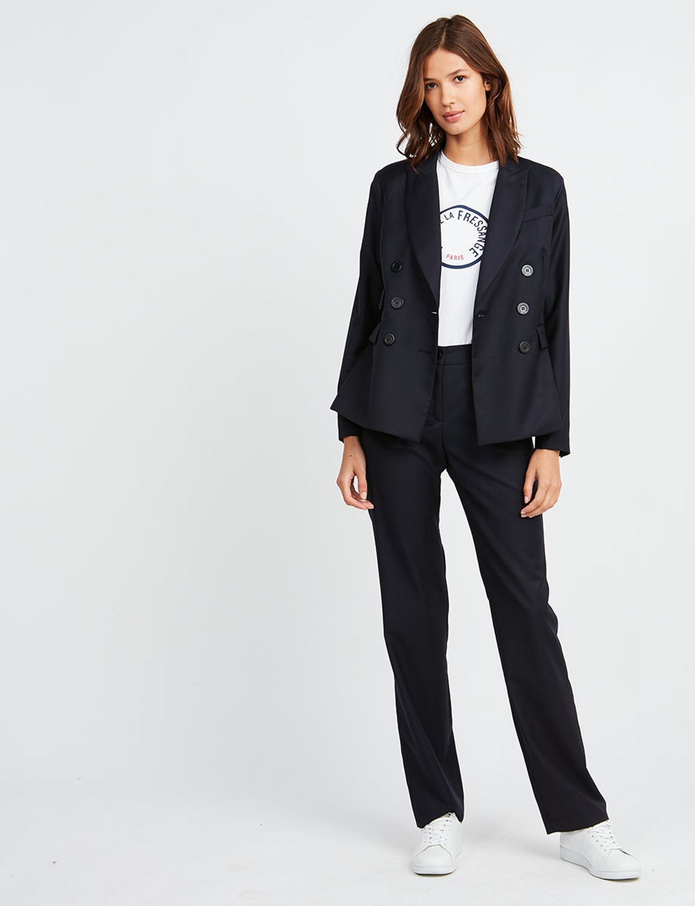 Jacke Maurice Wolle marineblau NICHT MEHR GEBRAUCHT