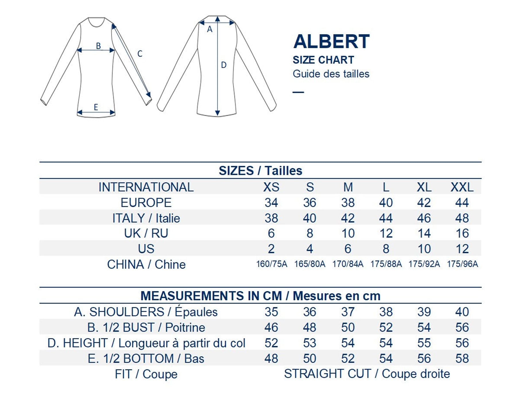 Camicetta Albert blu navy