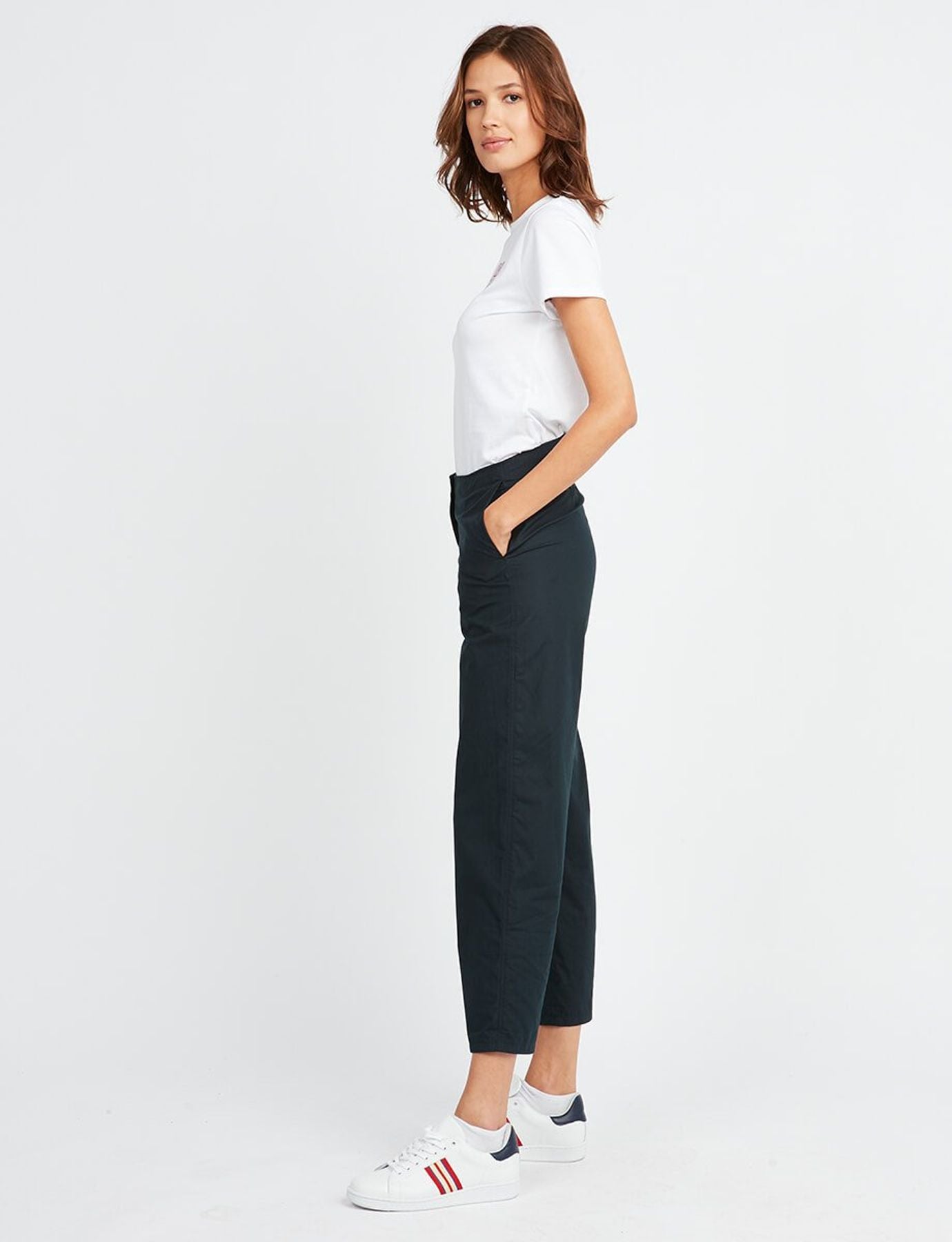Pantalon Constantin coton bleu marine