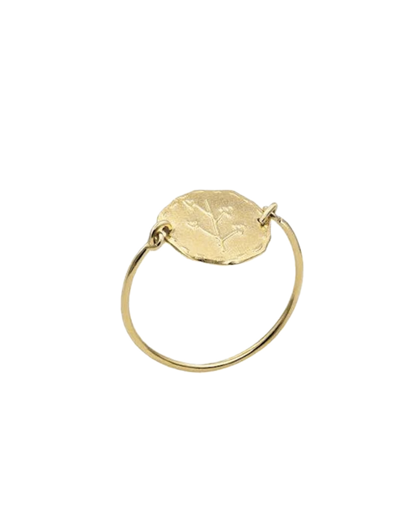 Bague Lutèce motif Coeurs plaqué or
