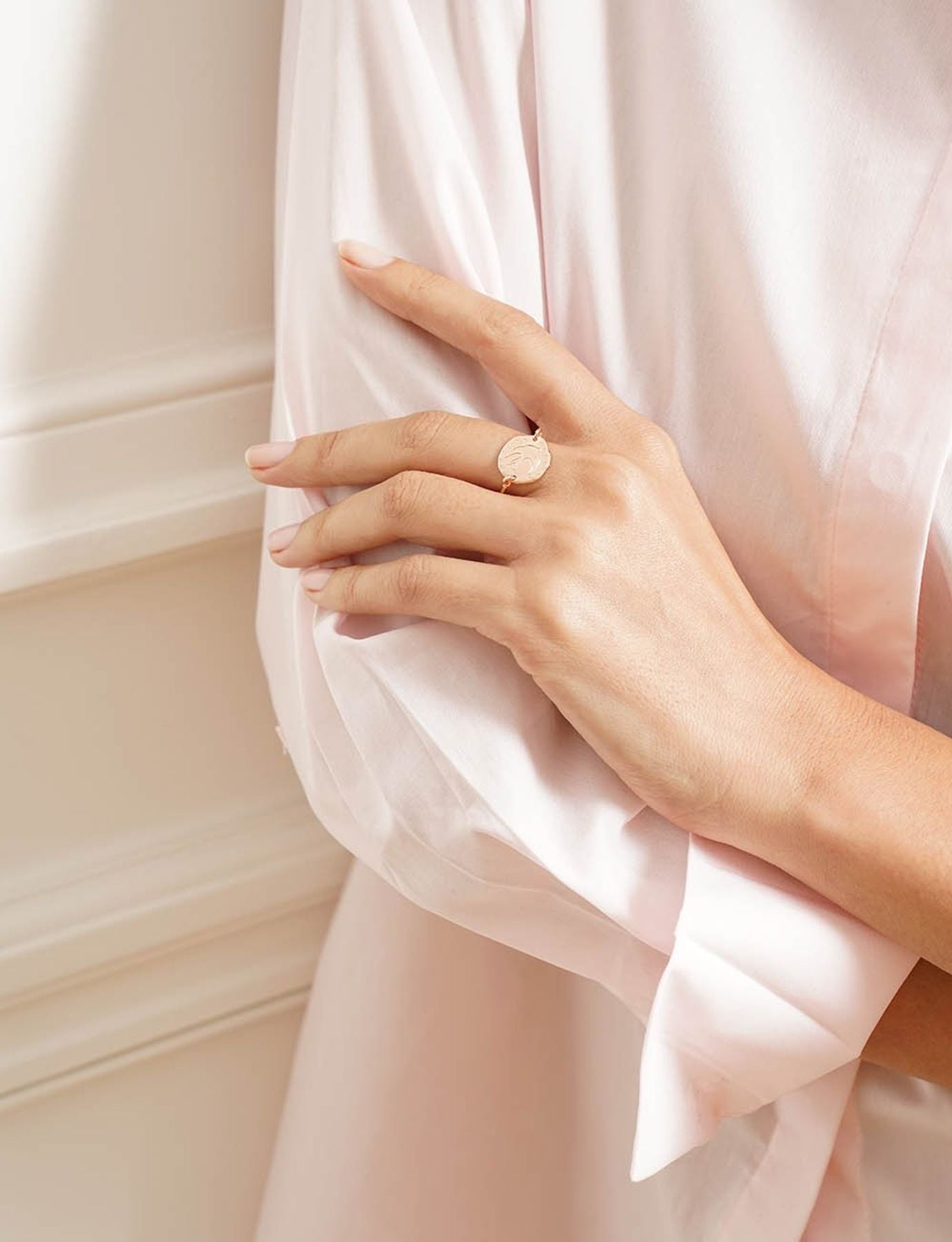 Bague Lutèce colombe plaqué or rose