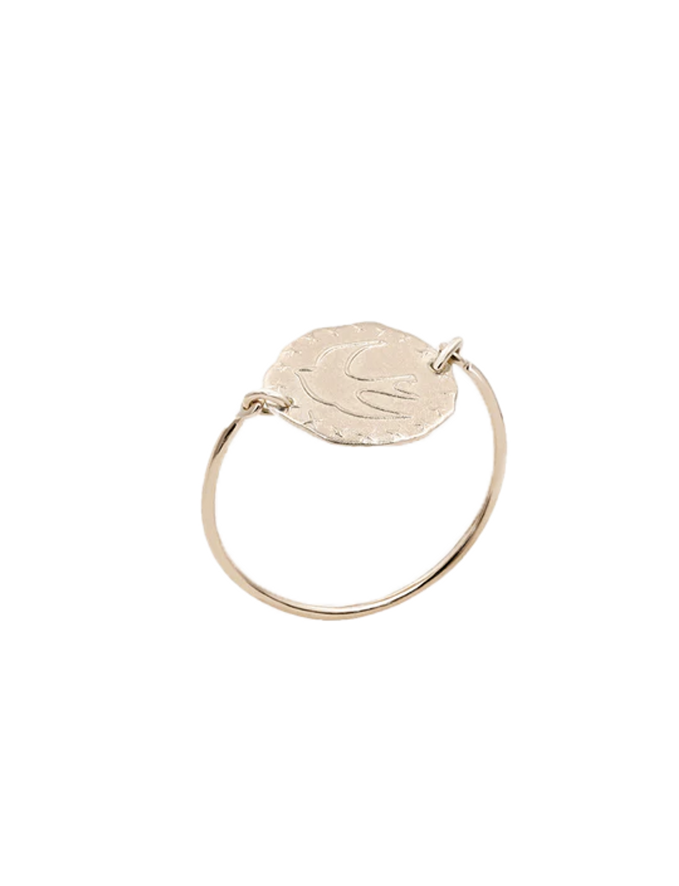 Bague Lutèce colombe plaqué or rose
