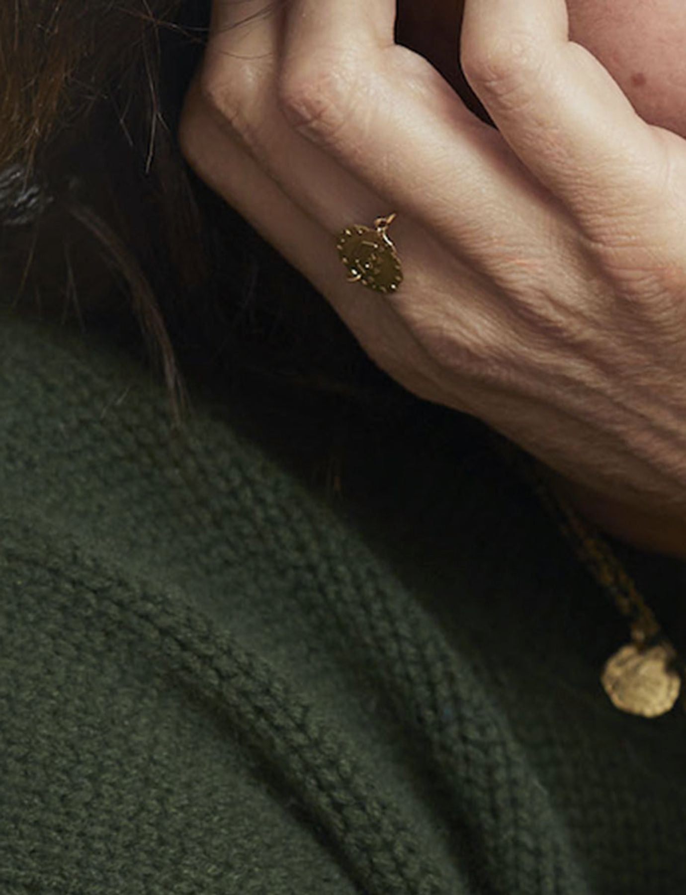 Ring Lutetia Krone vergoldet