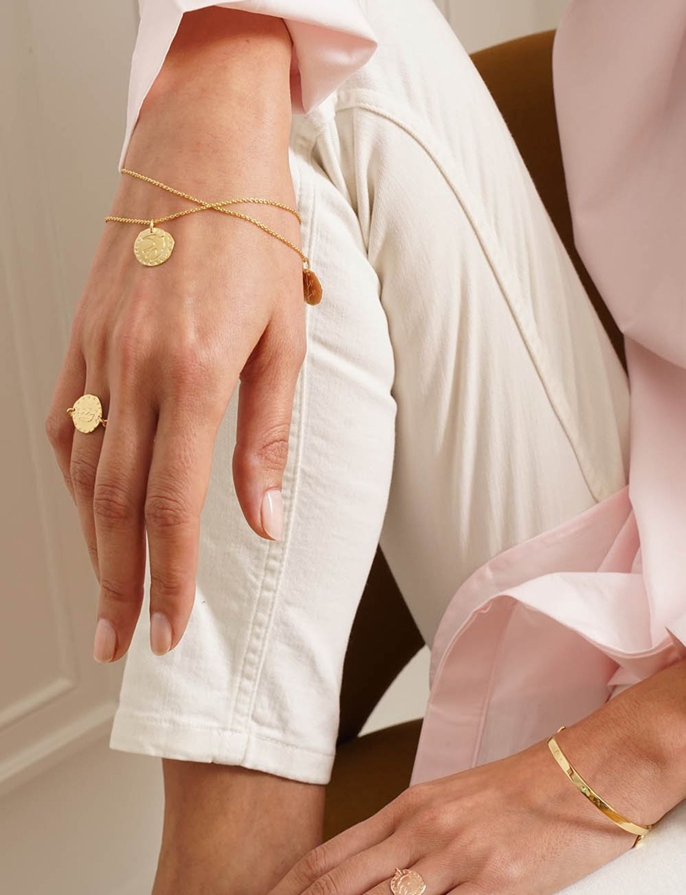 Bracelet Lutèce motif Couronne plaqué or