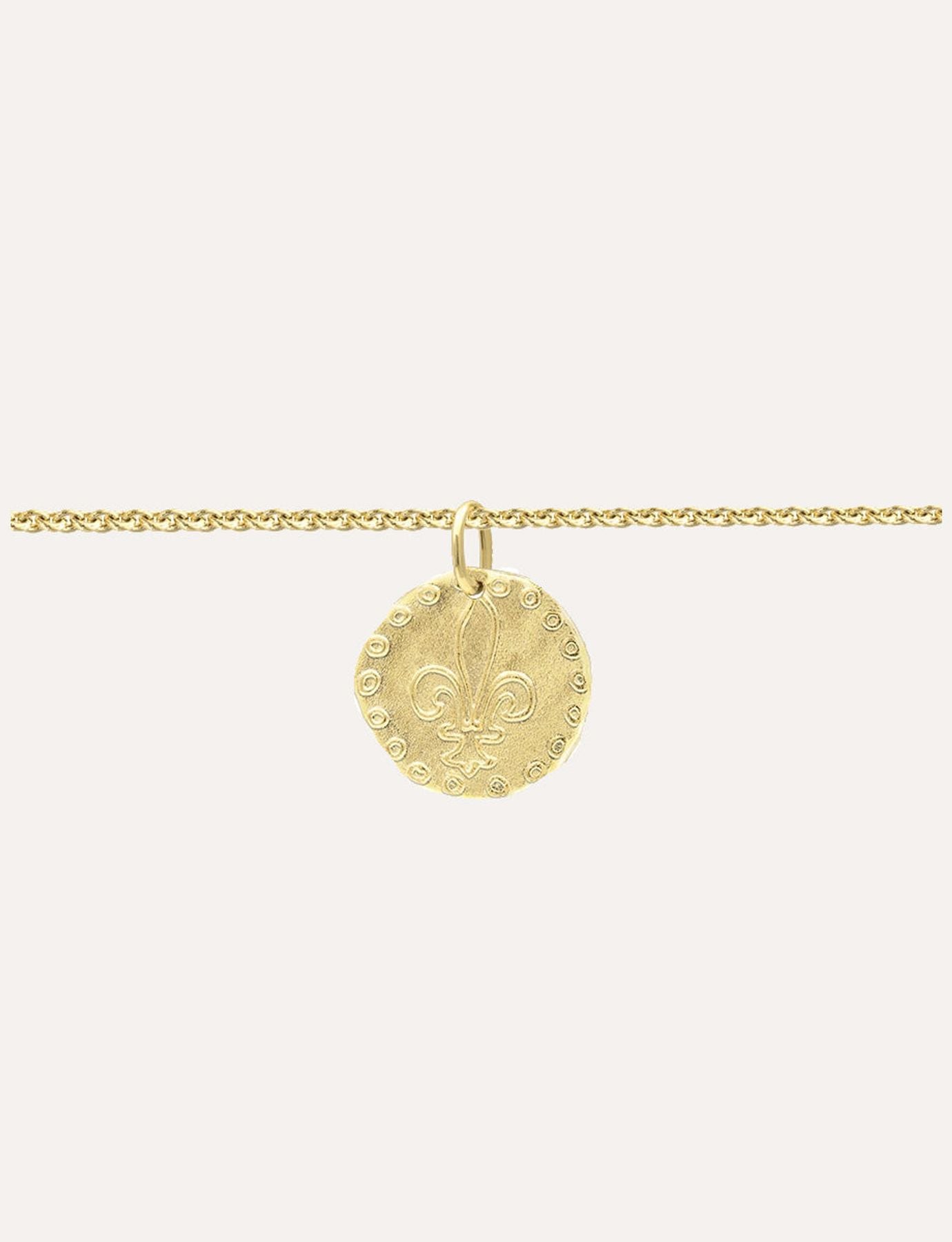 Bracelet Lutèce motif Lys plaqué or