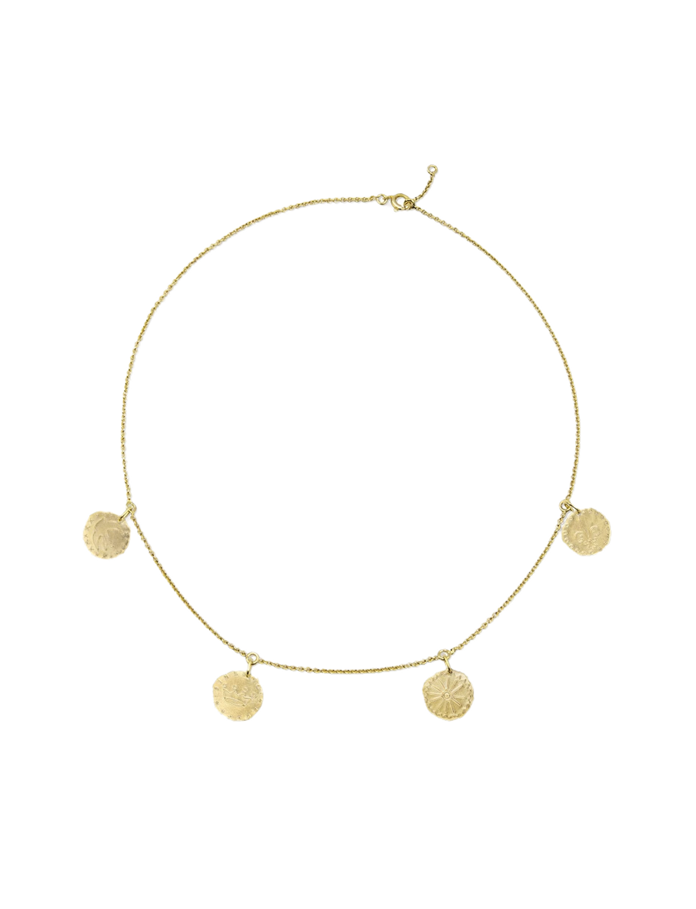 Collar Lutece, 4 motivos dorados