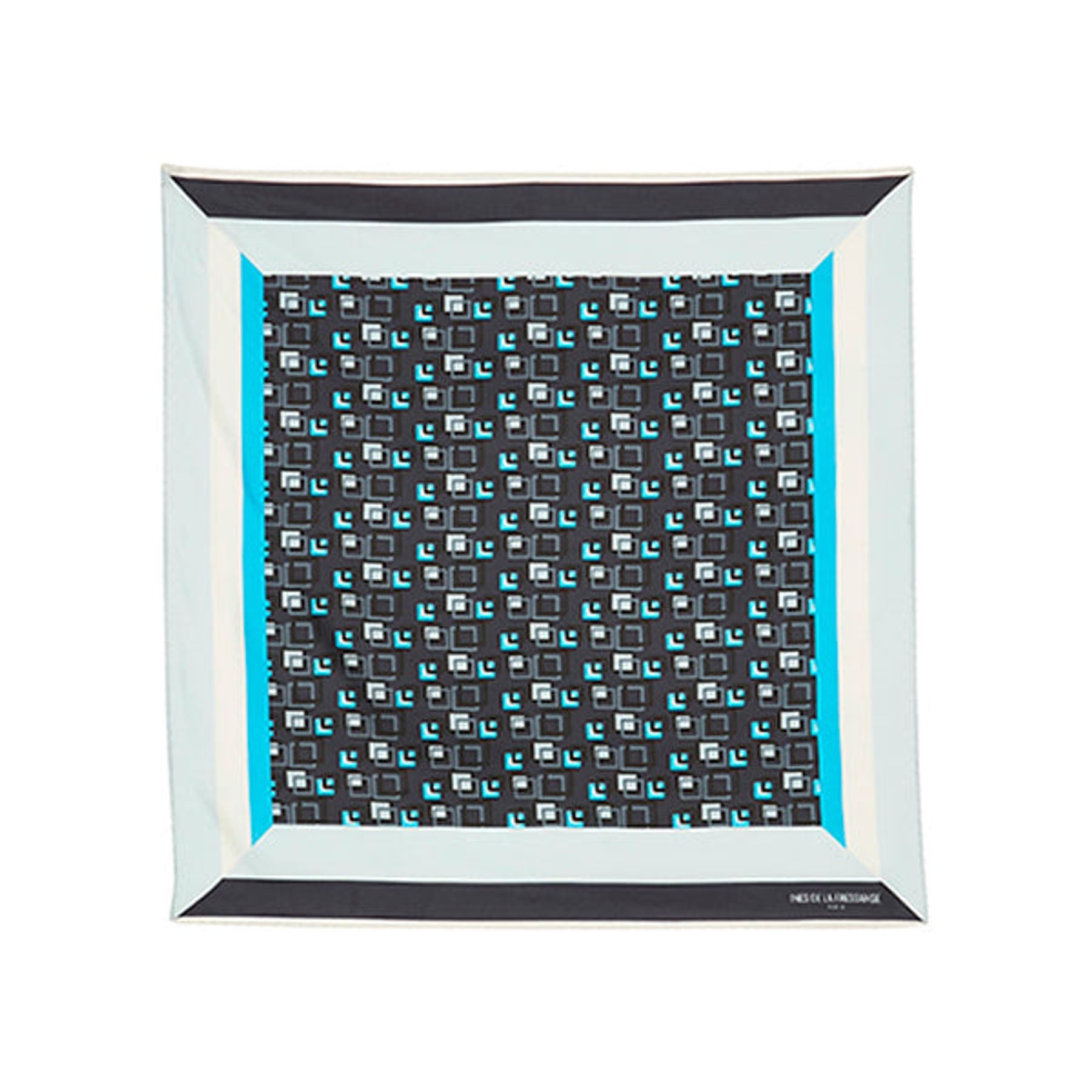 Foulard Broadway pixel bleu