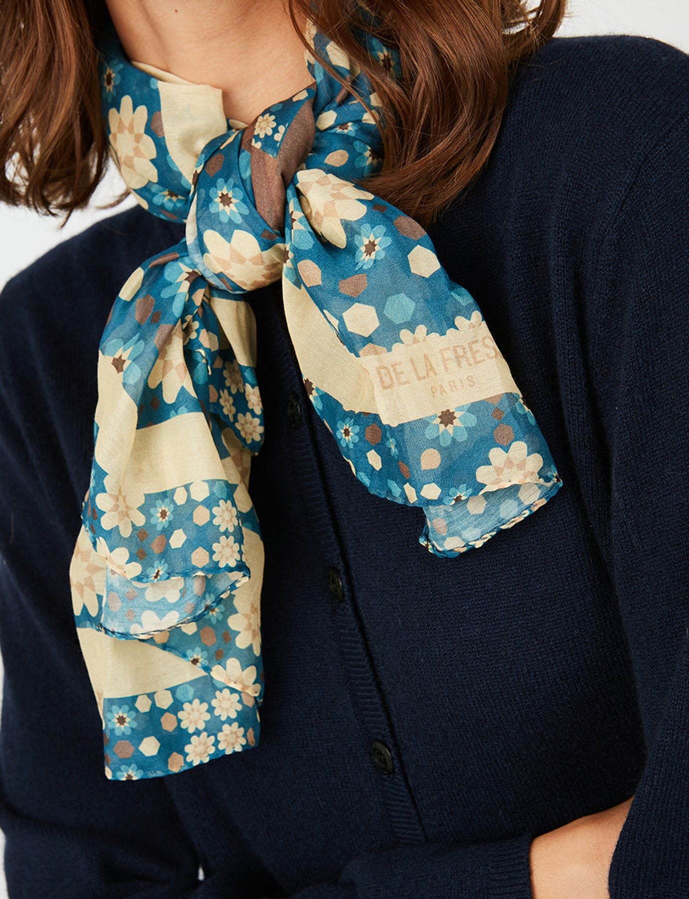 Foulard Soho Boulbon bleu