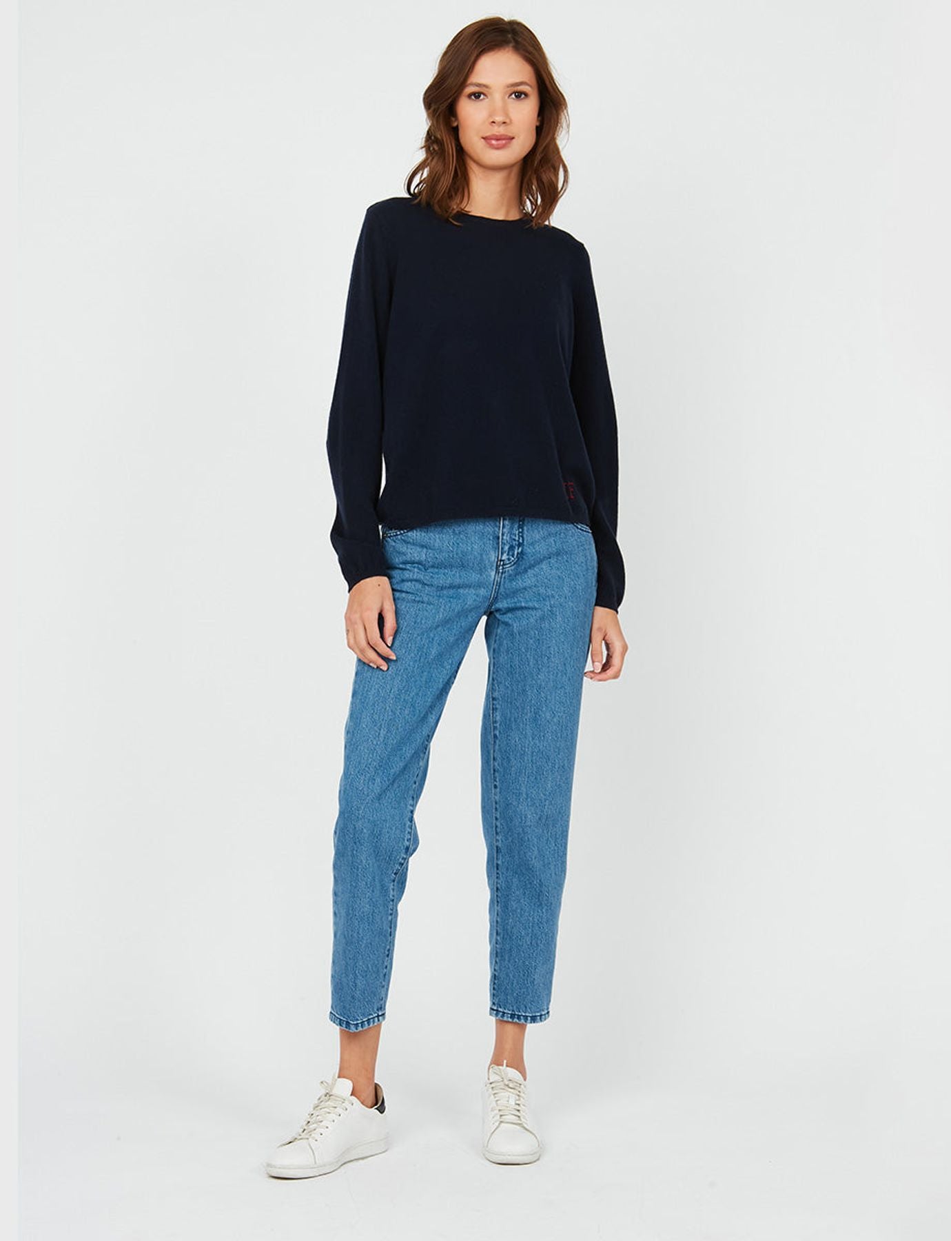 Angelina navy jumper