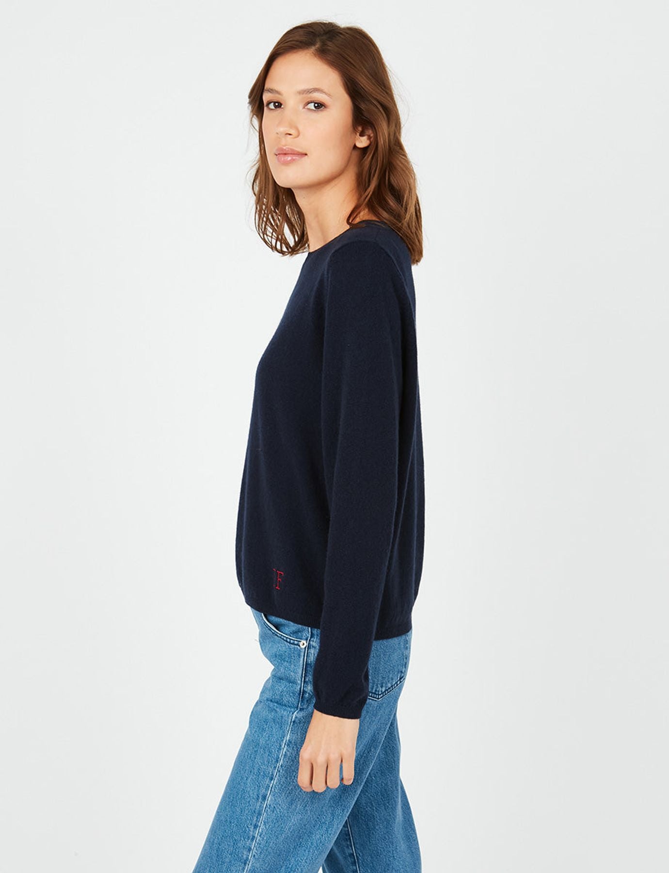 Angelina navy jumper