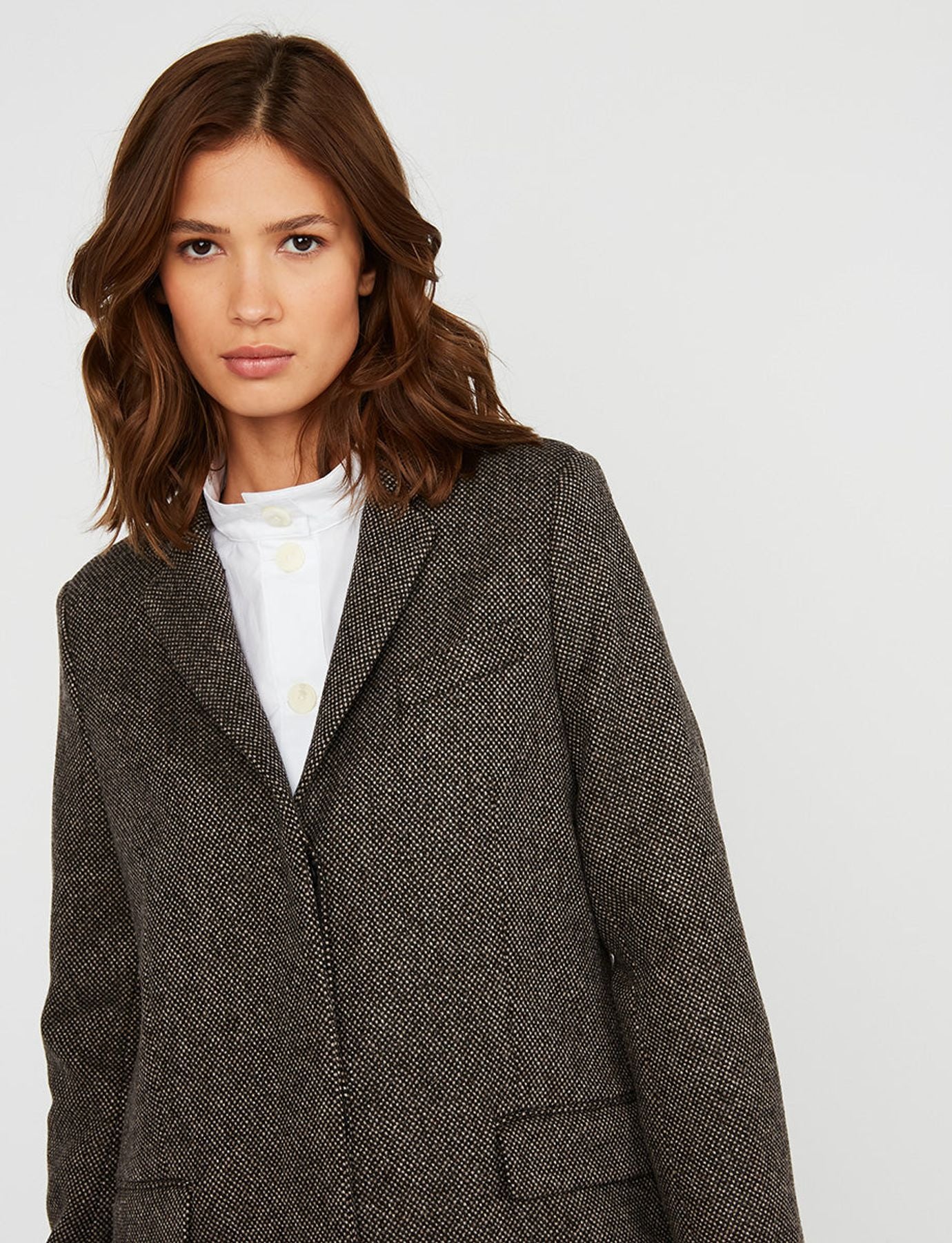 Franck black and beige coat
