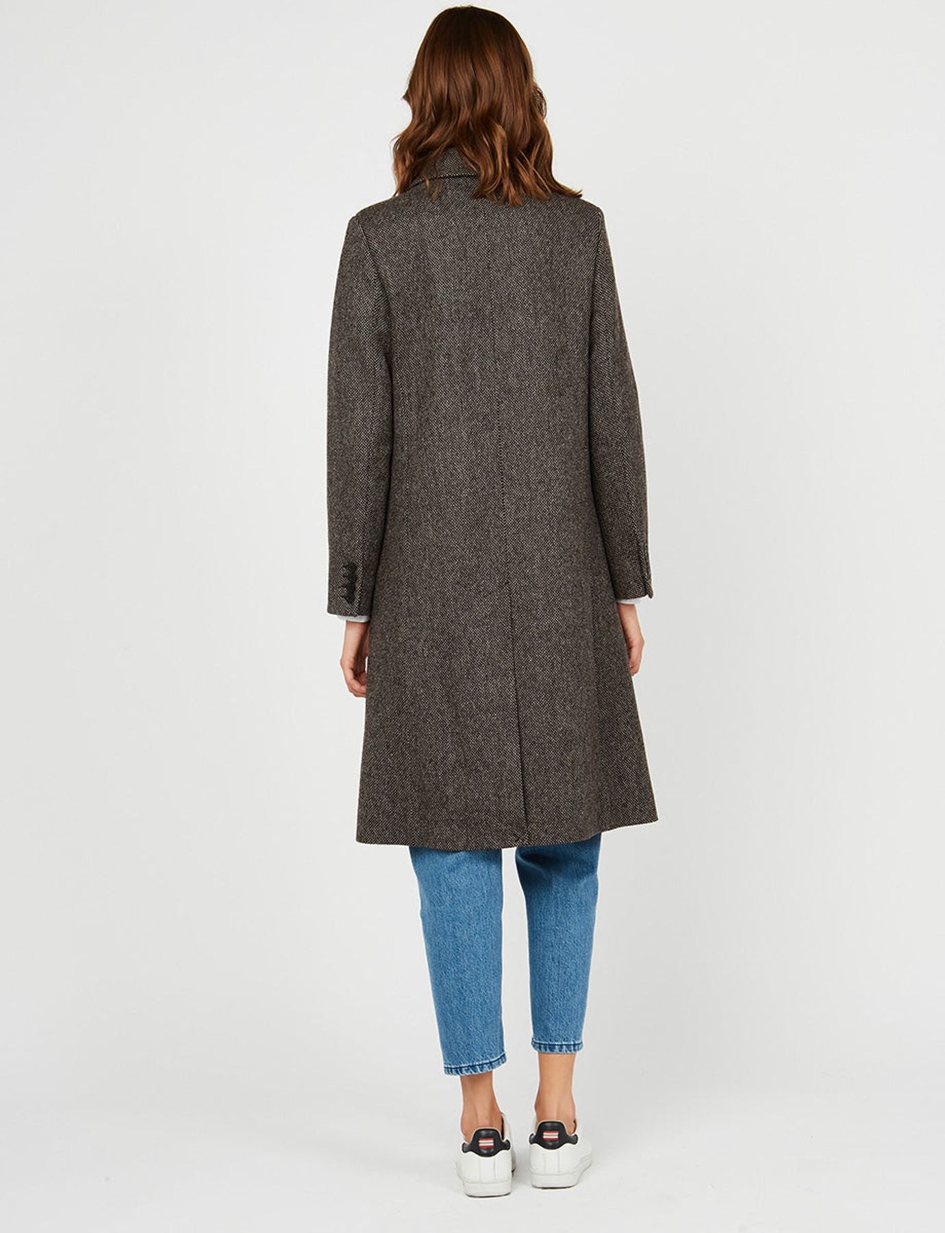 Franck black and beige coat