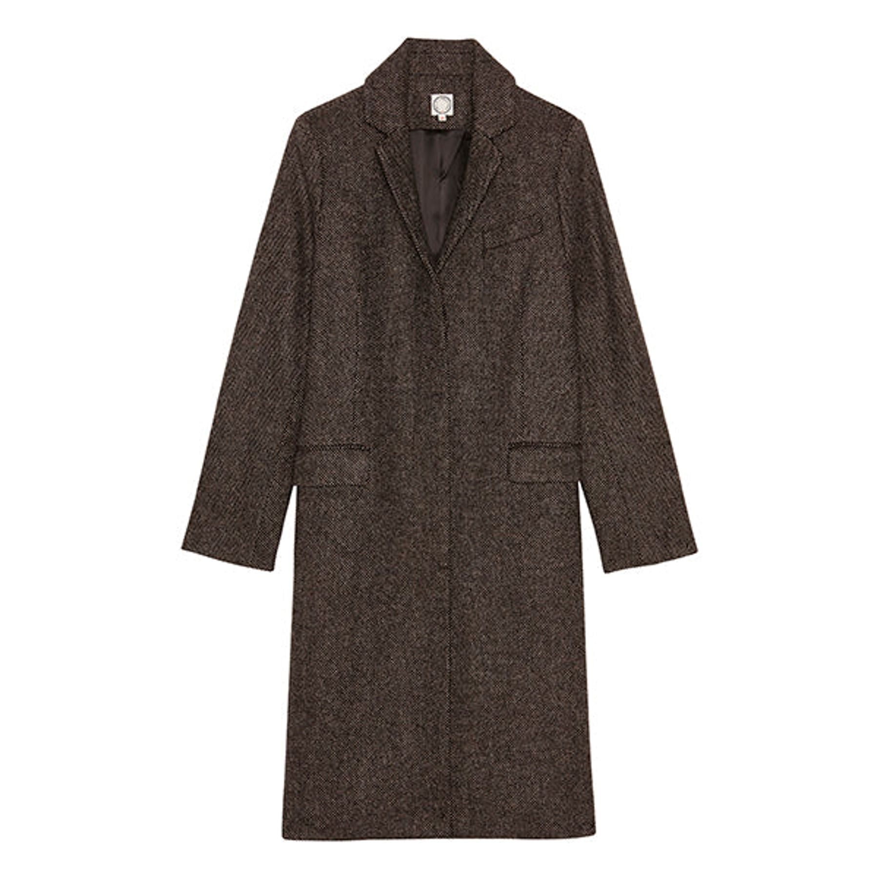 Franck black and beige coat