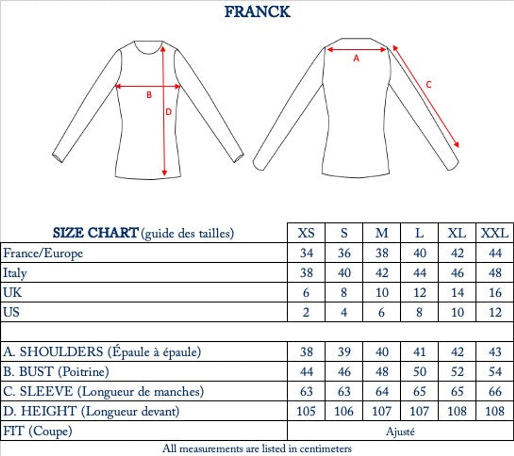 Franck black and beige coat