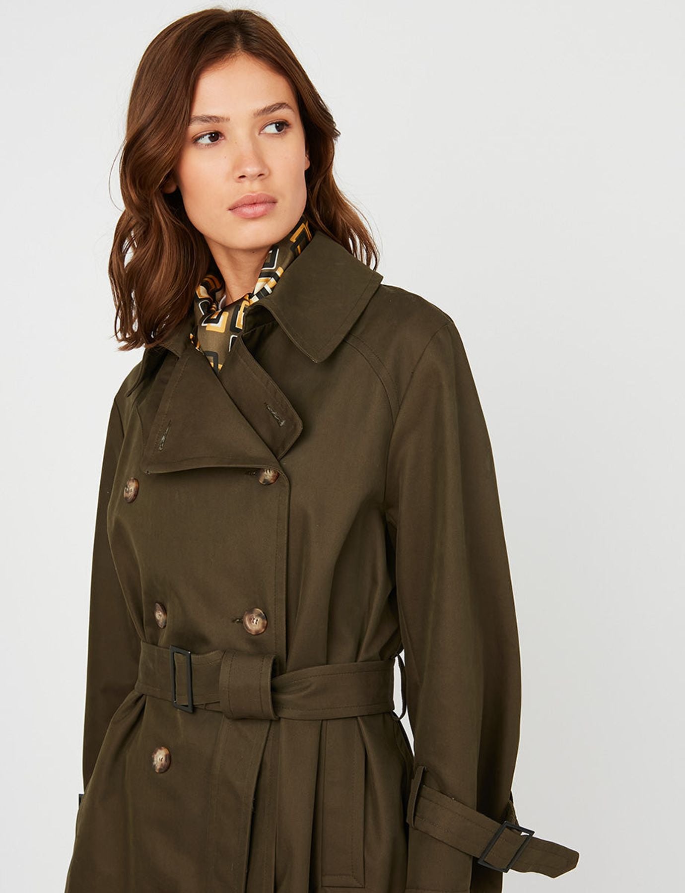 Blake dark khaki trench coat