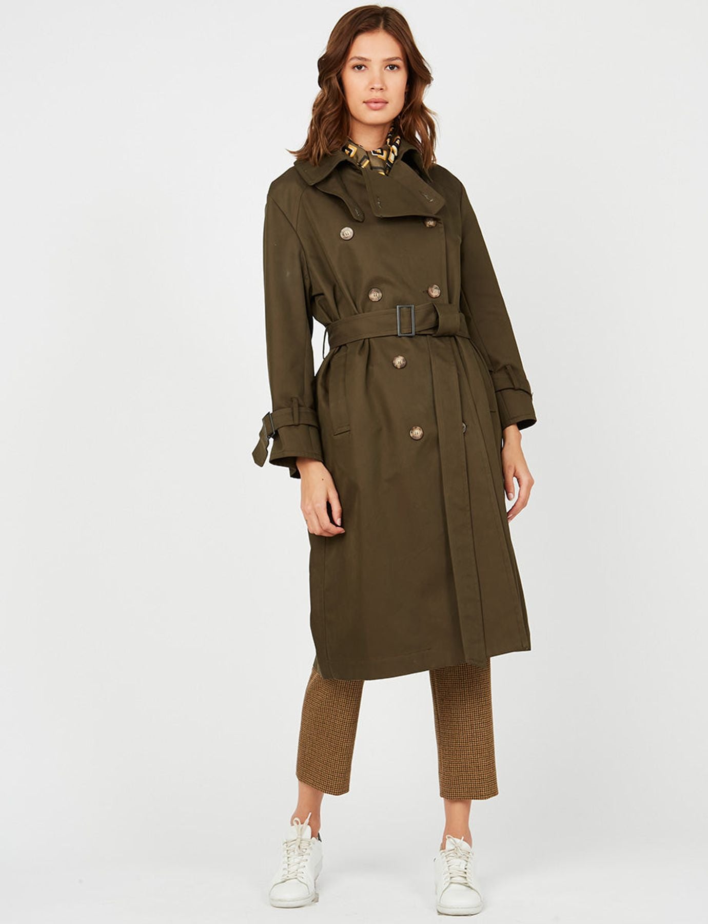 Blake dark khaki trench coat