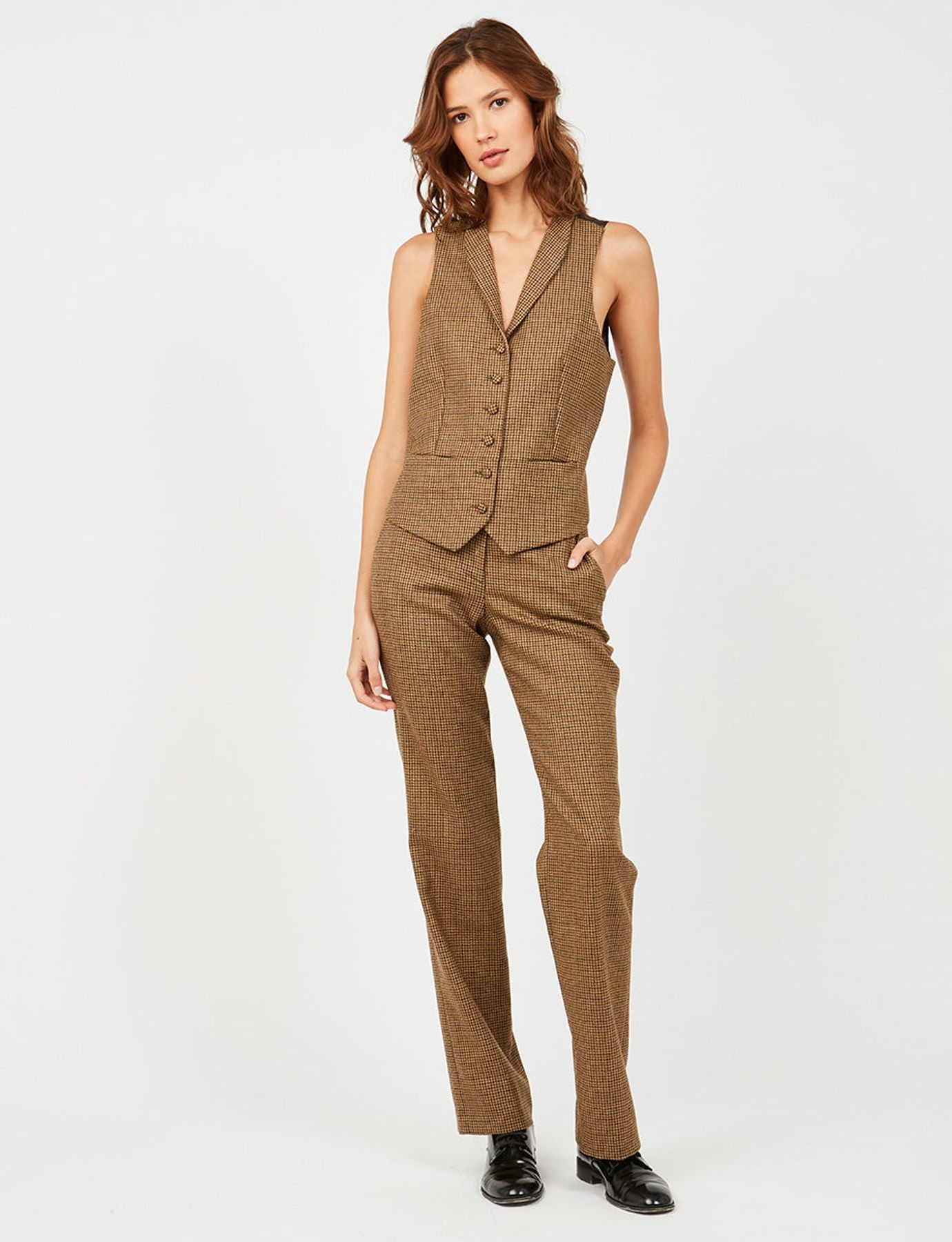 Francisco houndstooth trousers