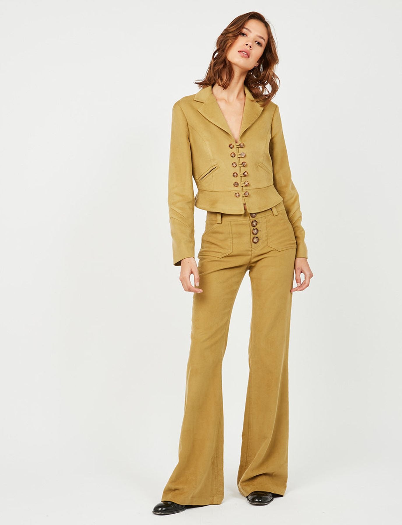 Pantaloni Charlotte color kaki