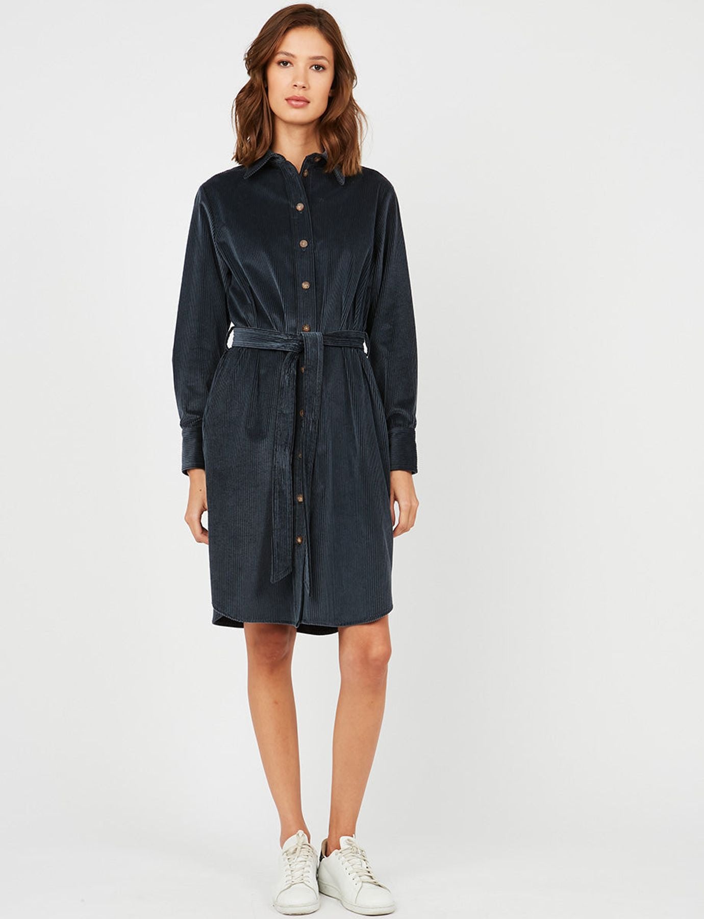 Hemdkleid Amour blau Samt