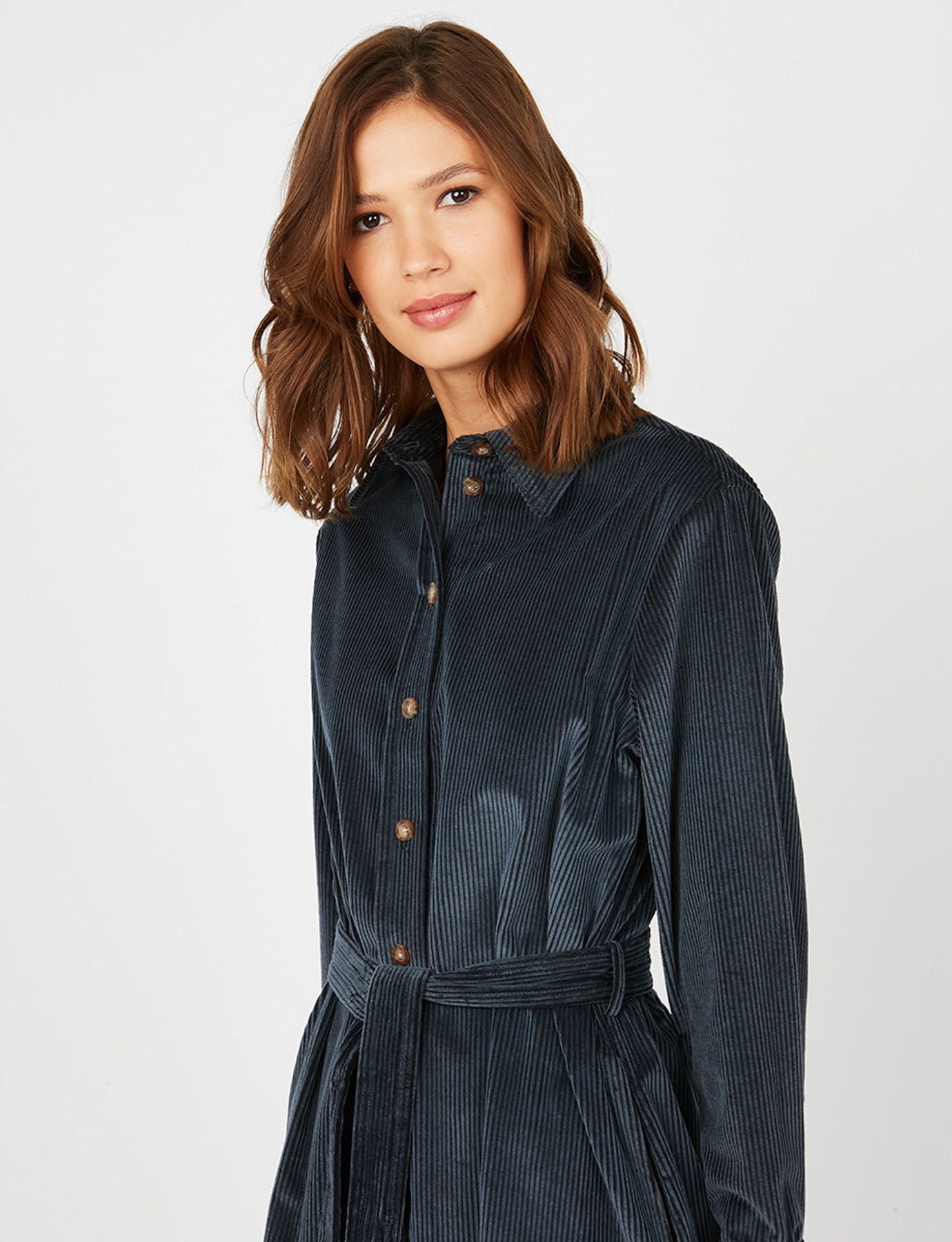 Hemdkleid Amour blau Samt