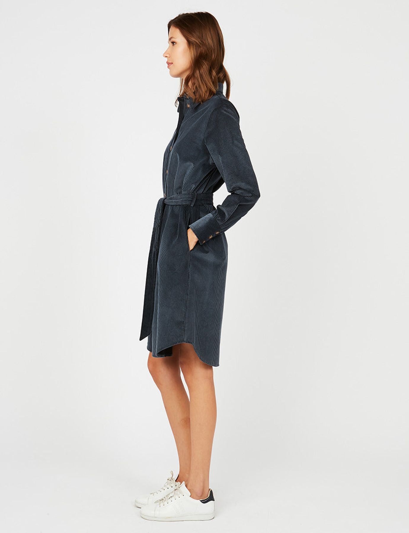 Hemdkleid Amour blau Samt