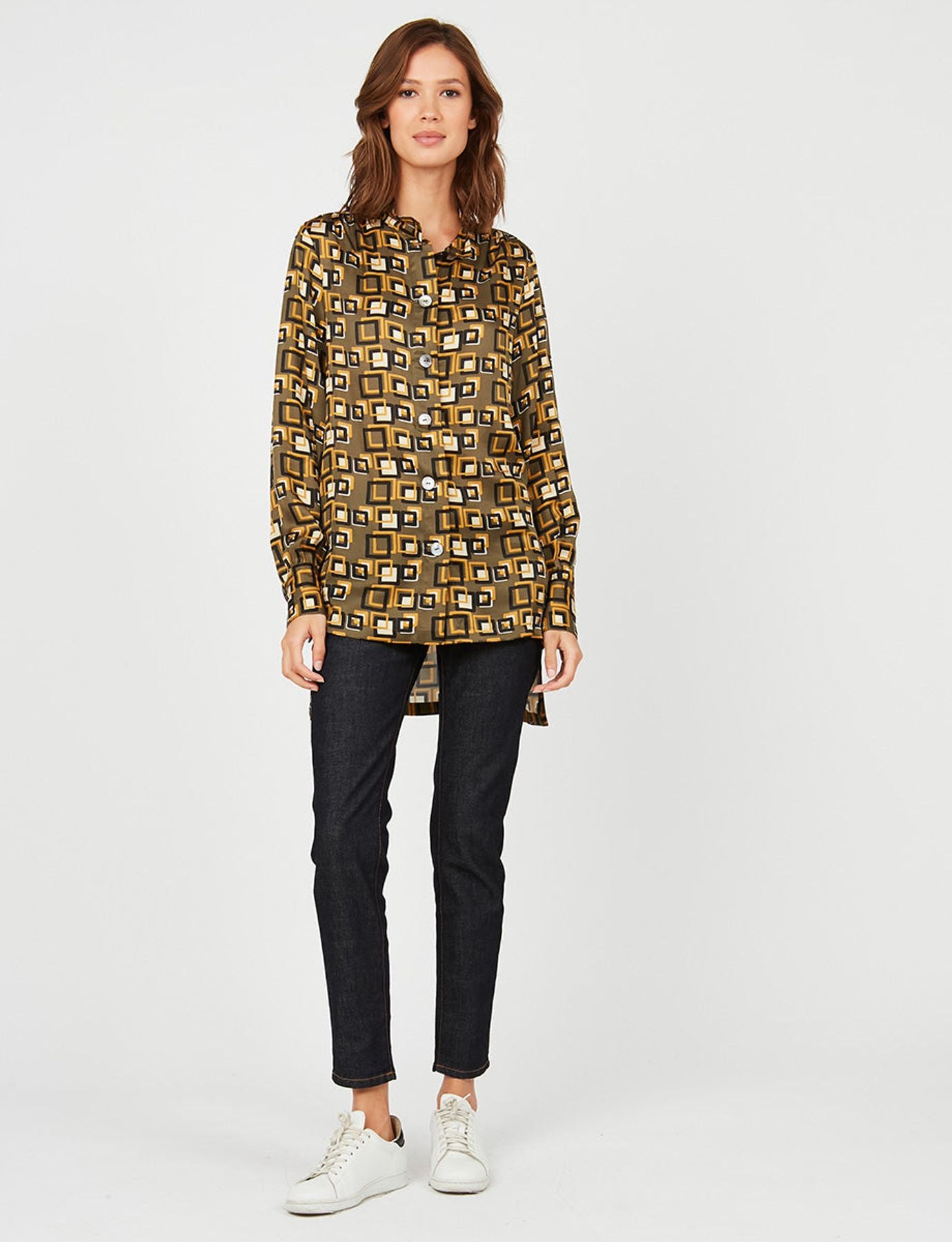 Chemise Marie Sophie imprimé kaki