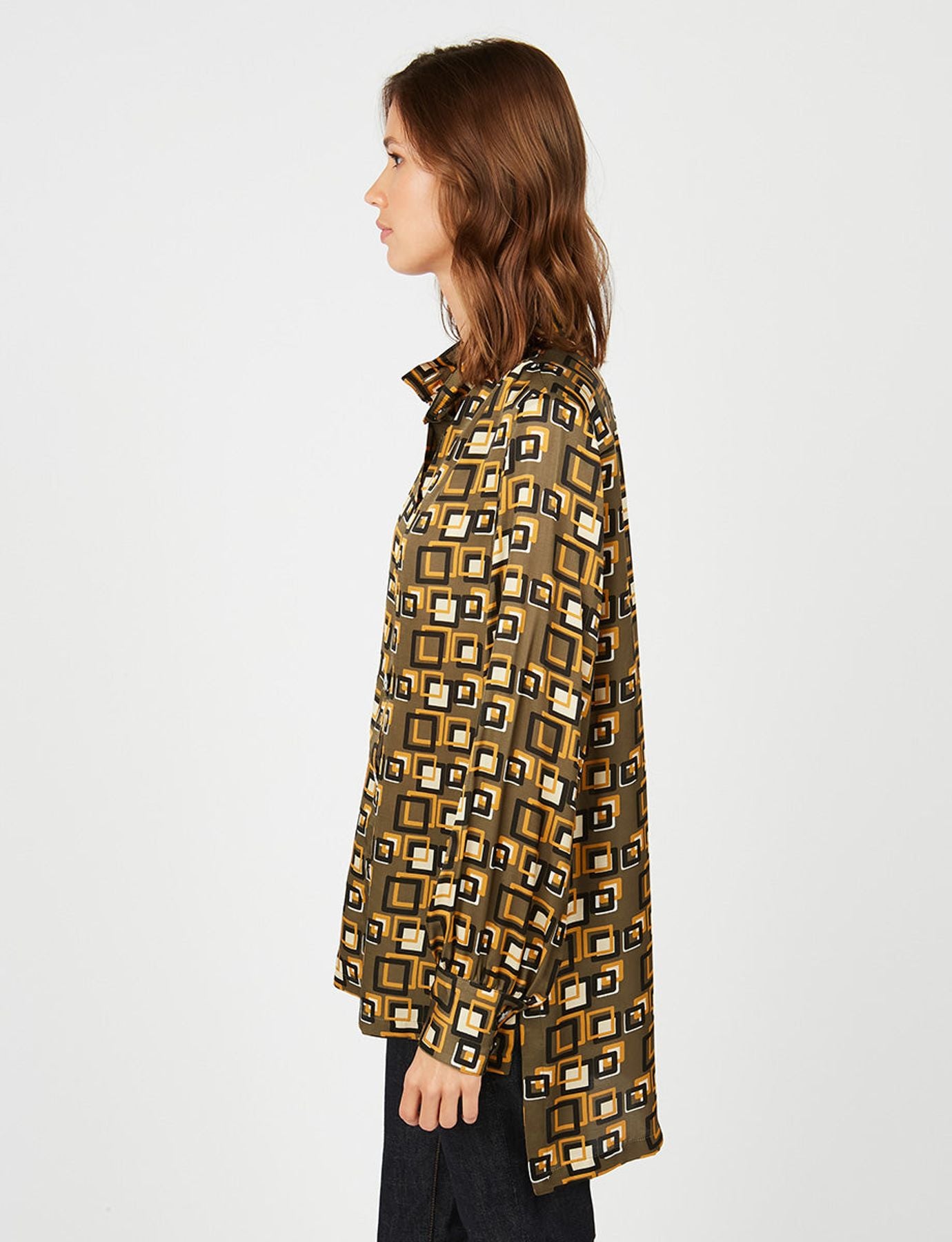 Chemise Marie Sophie imprimé kaki