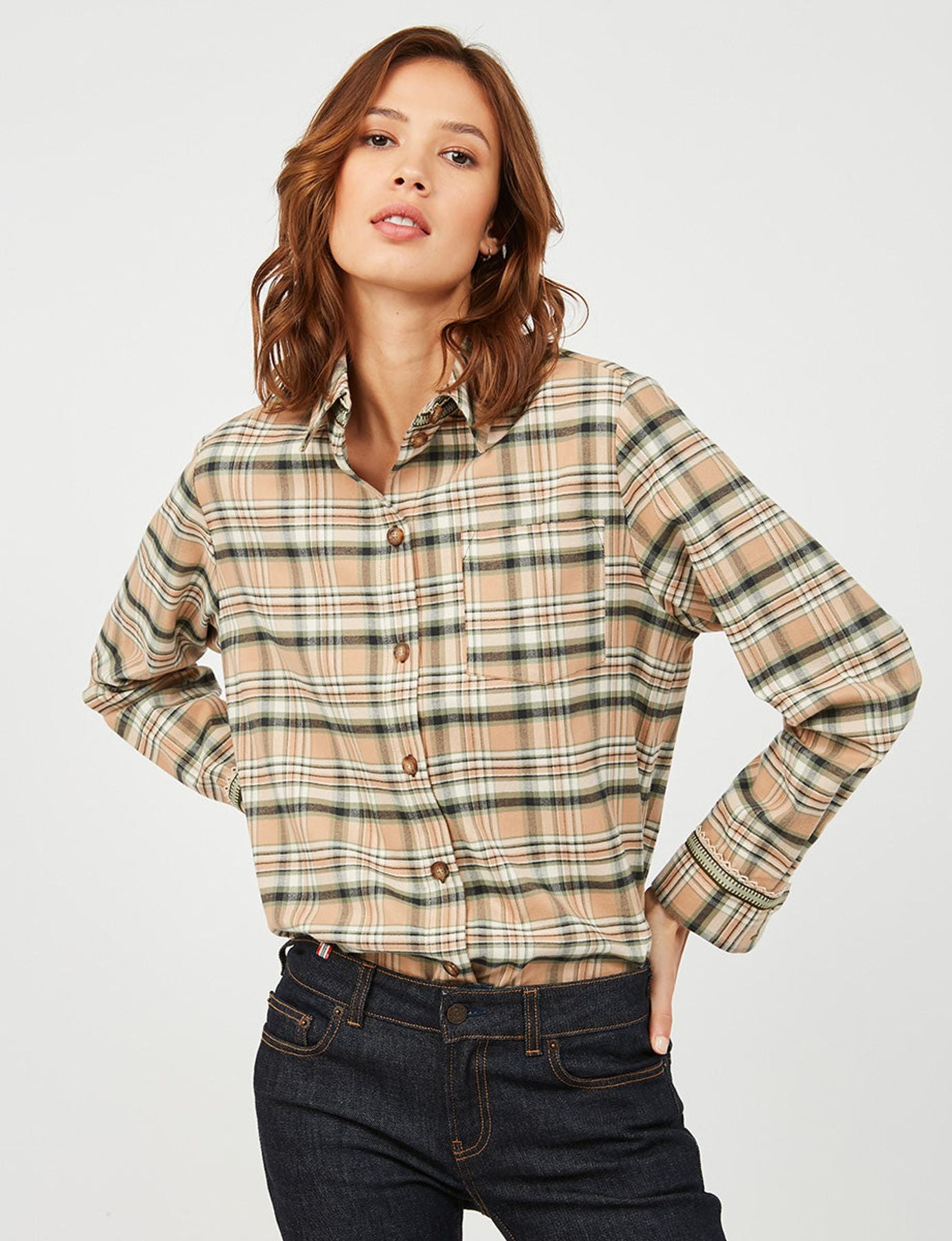 Cassia plaid shirt