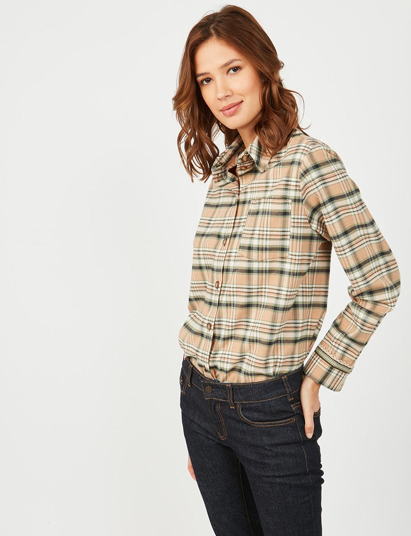 Cassia plaid shirt