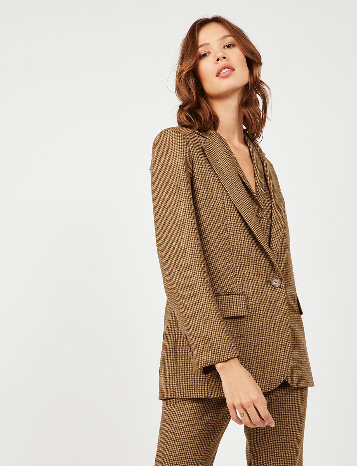 Bruna houndstooth jacket