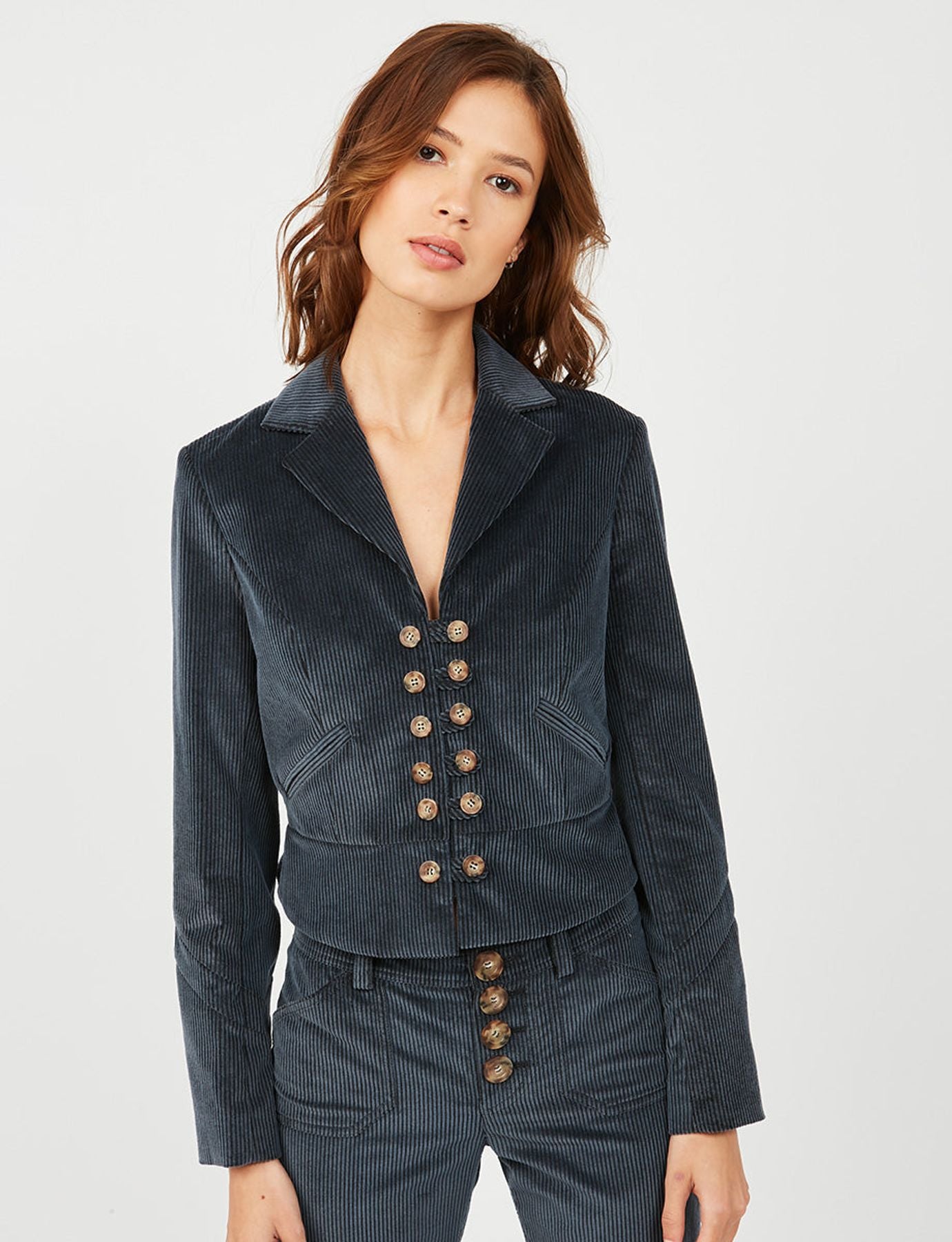 Stelane blue velvet jacket