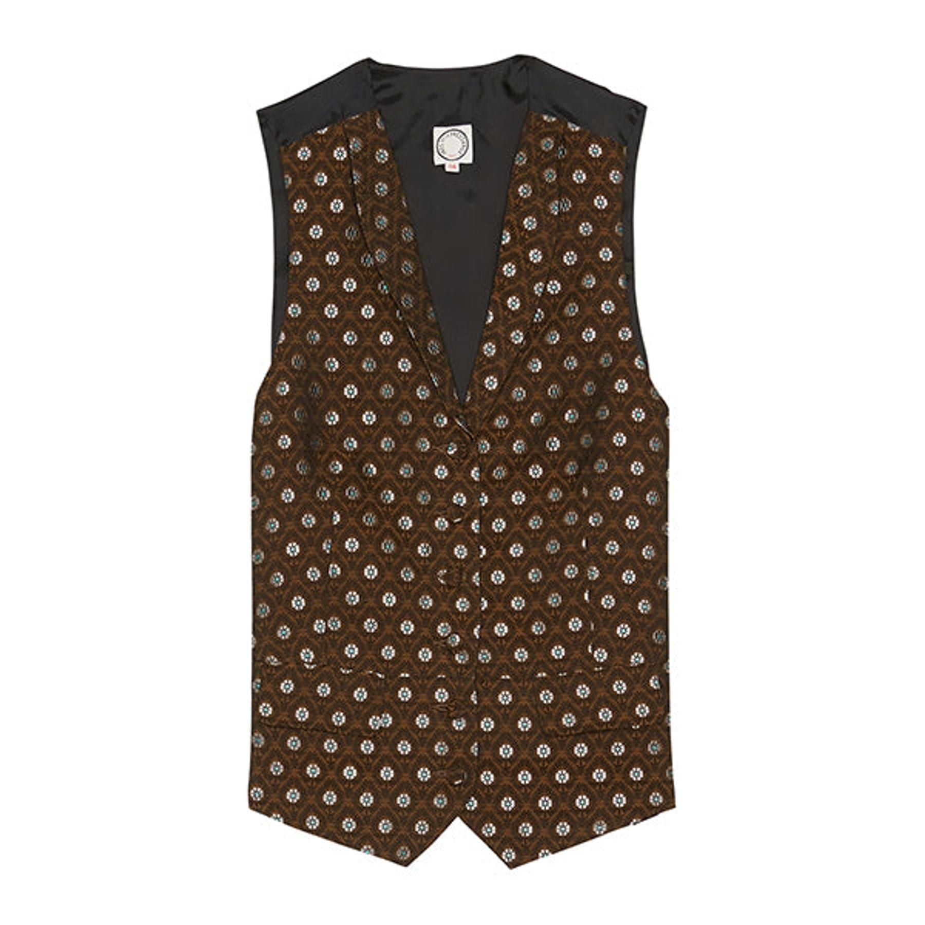 Robinson bronze floral waistcoat