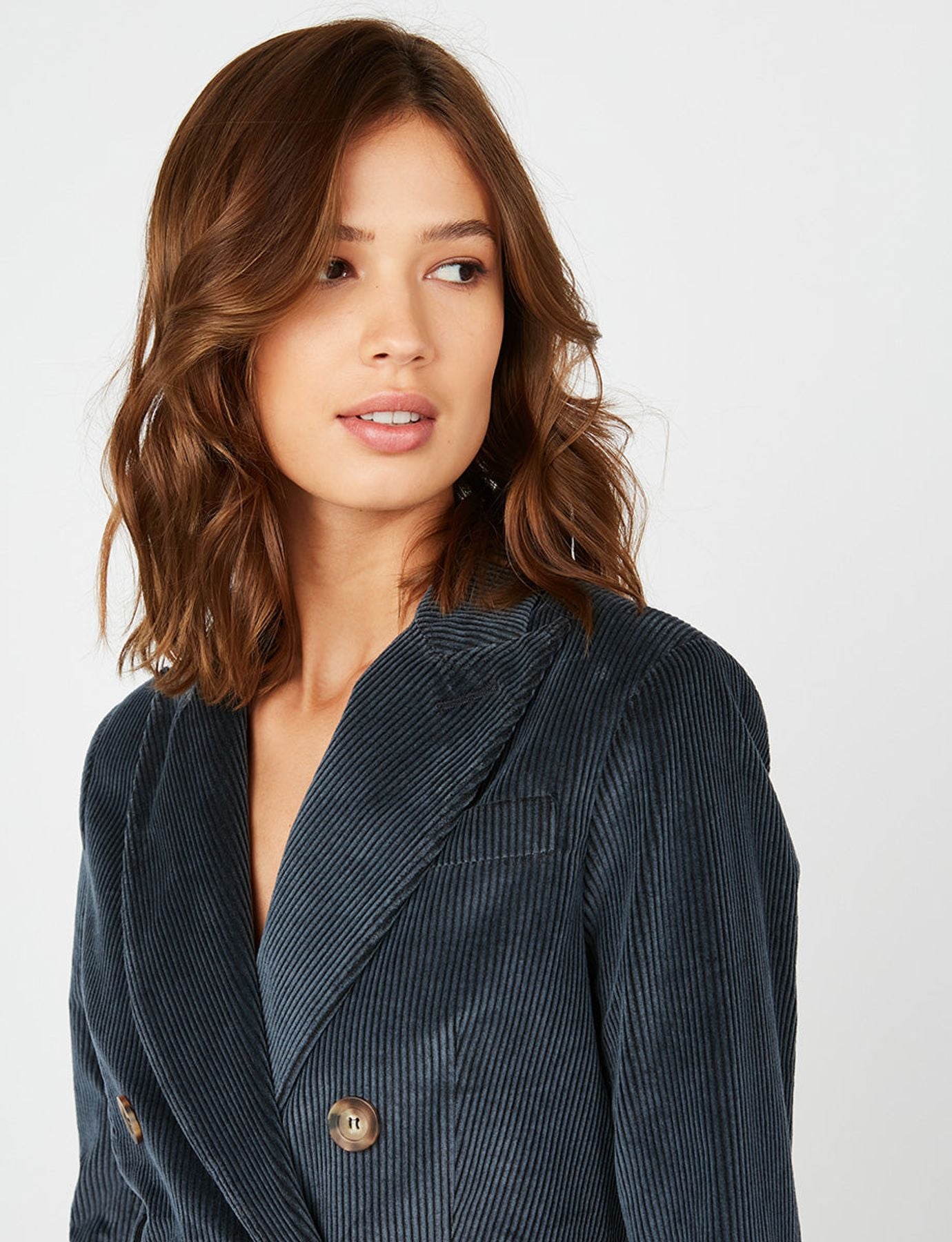 Maurice blue velvet jacket