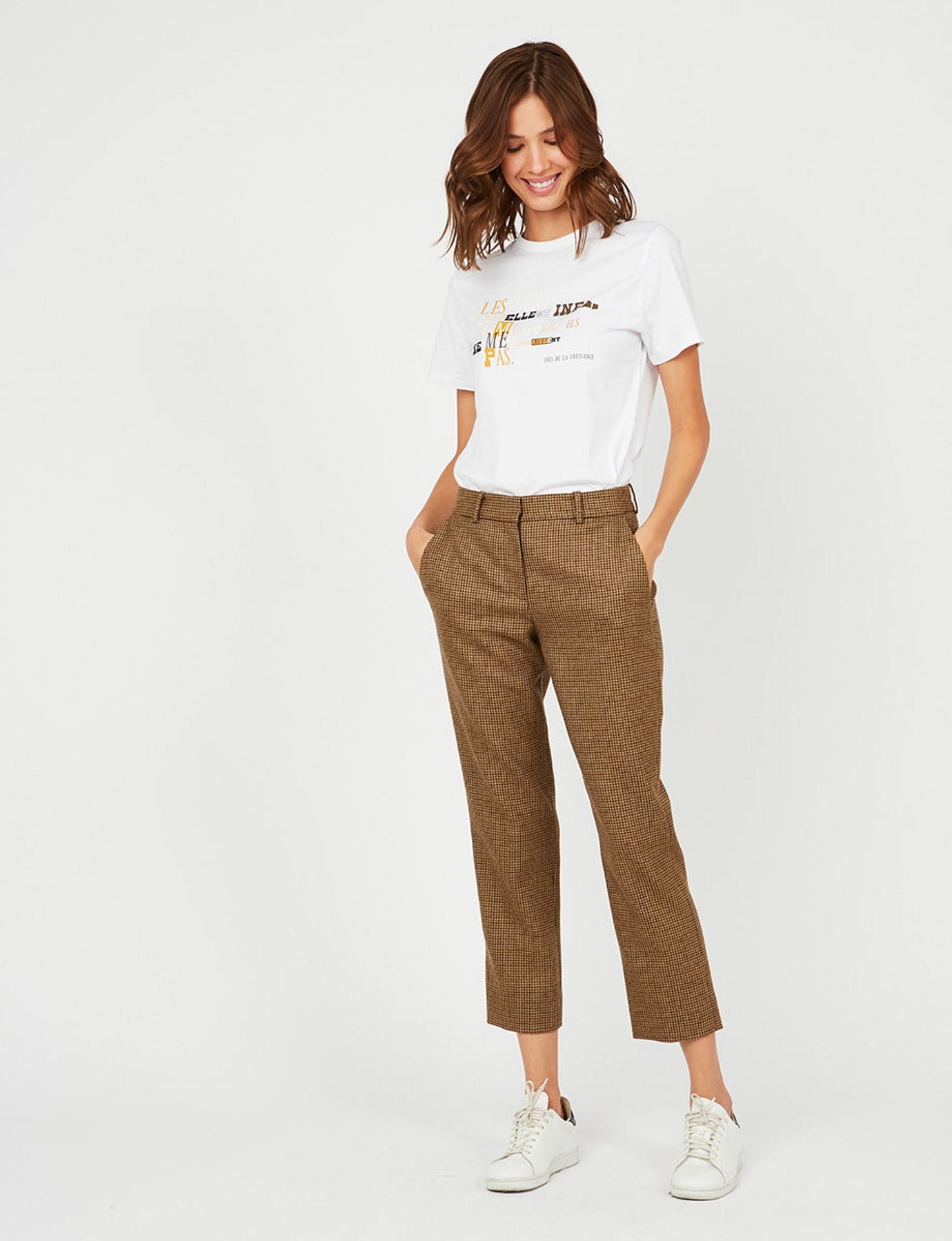 Audrey houndstooth trousers
