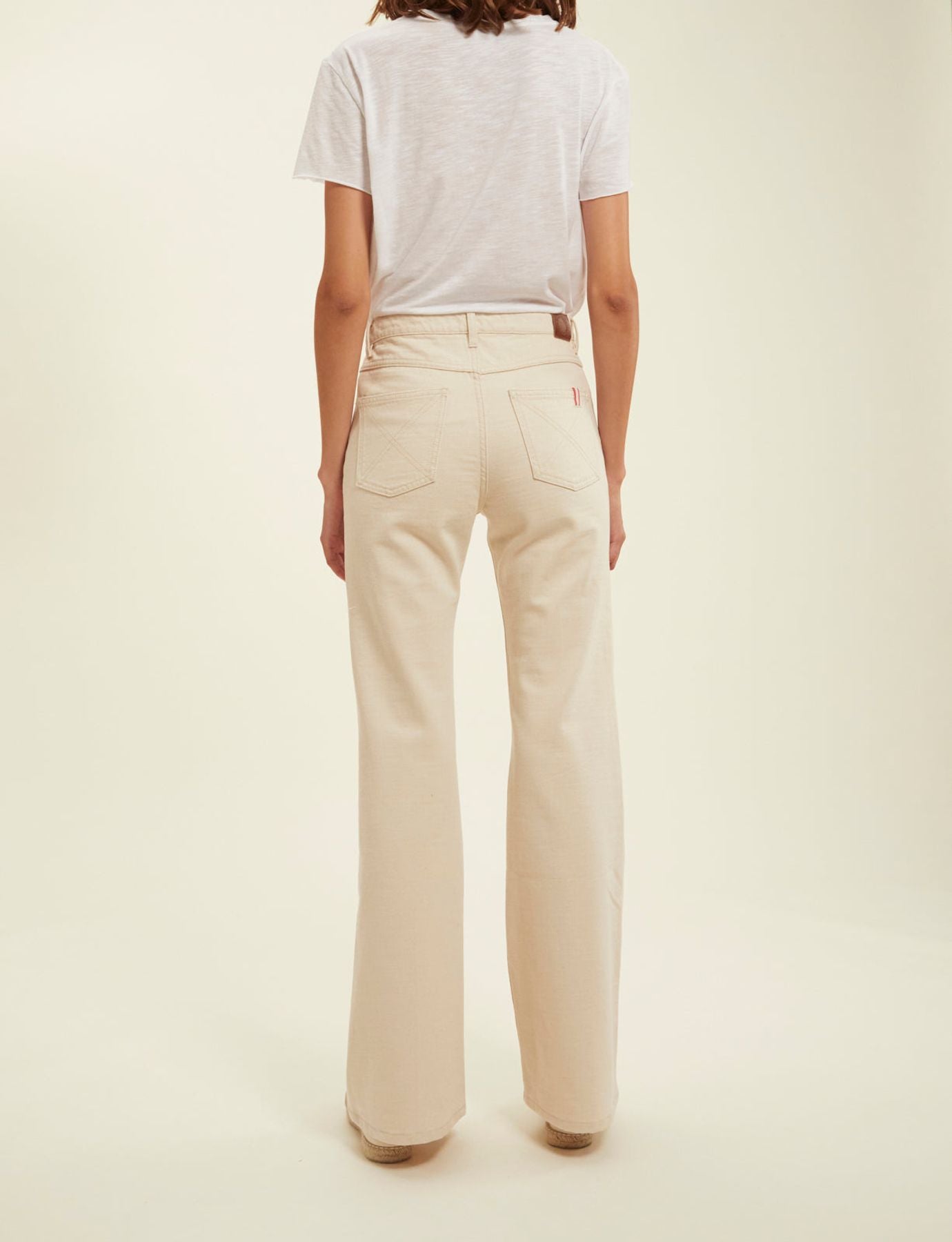 Jane ecru flare jeans