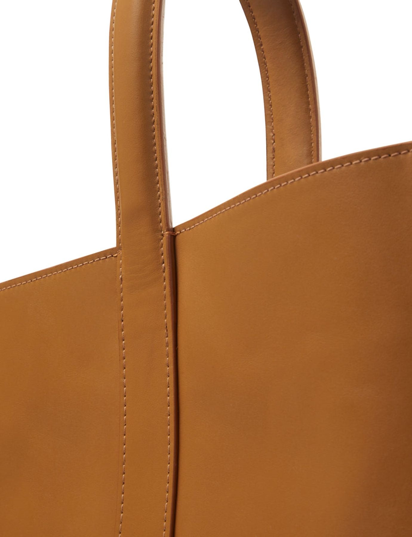 Sac cabas cuir Léonore petit format camel