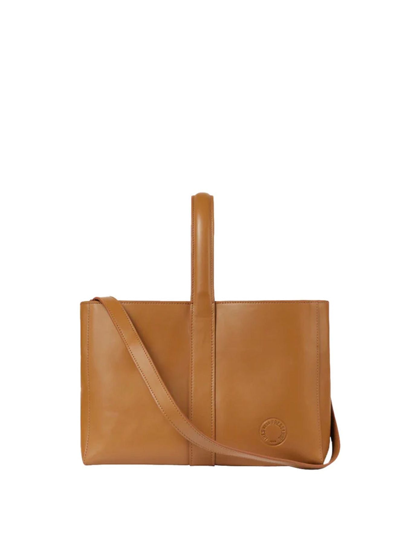 Sac cabas cuir Léonore petit format camel