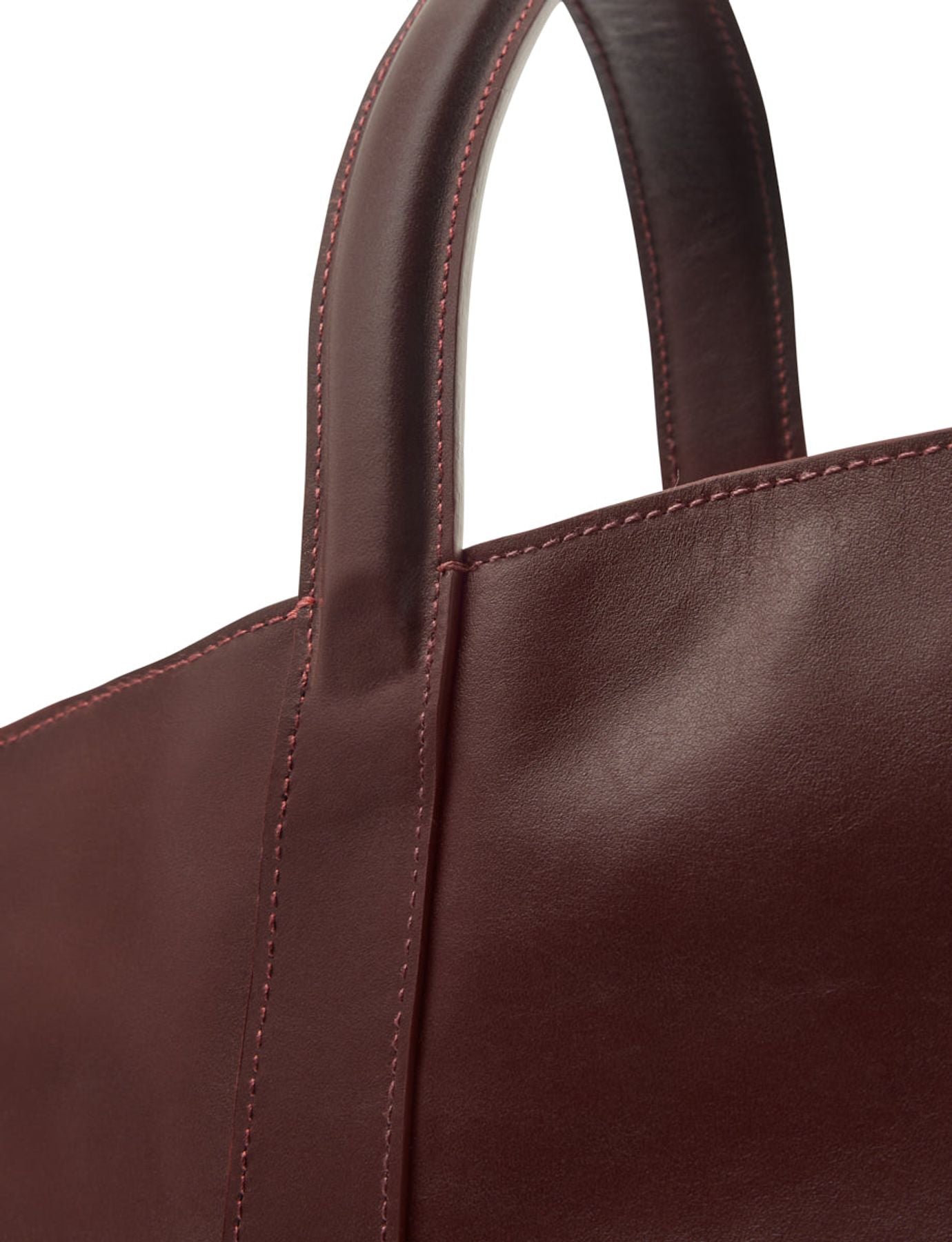 Léonore S burgundy leather bag