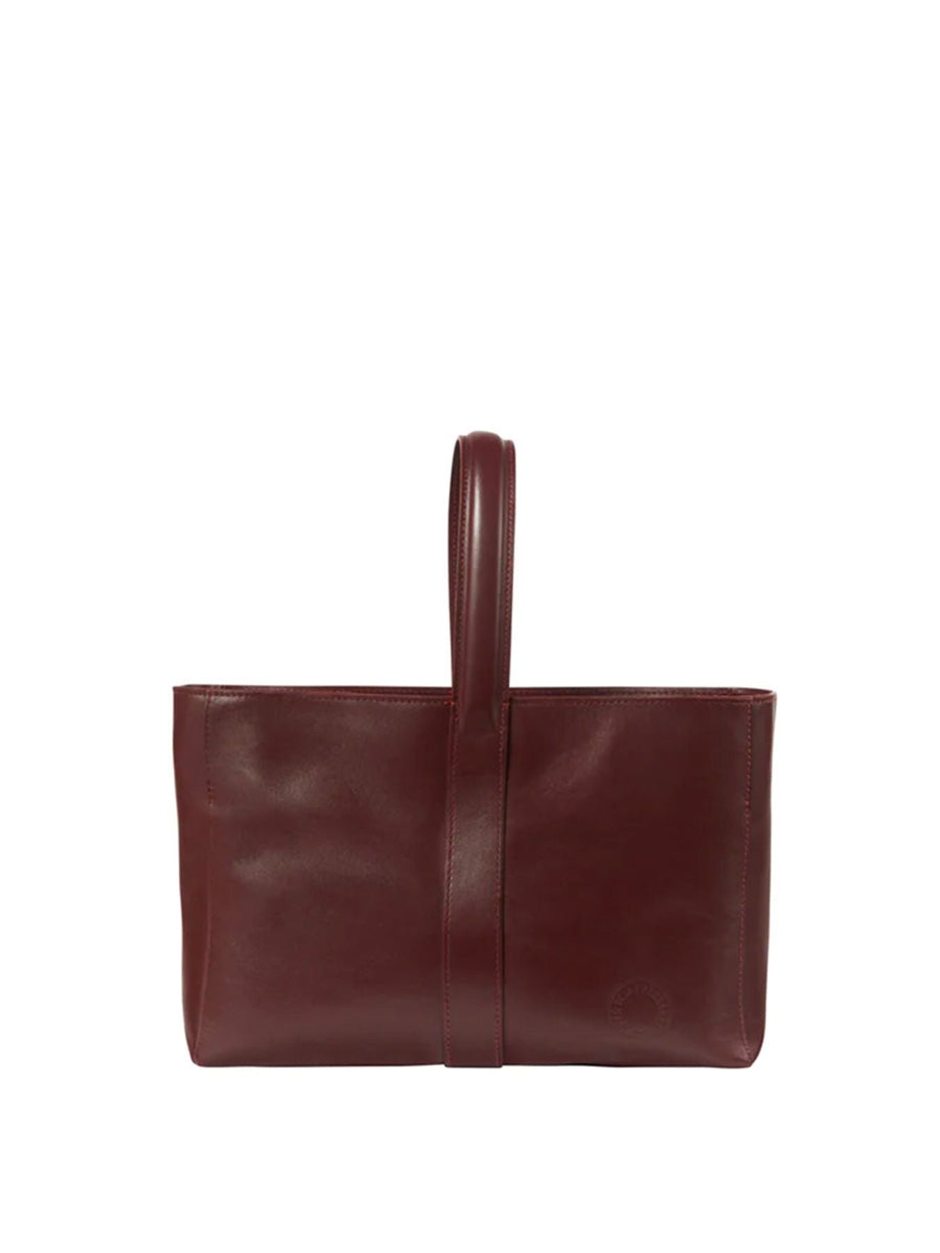 Léonore S burgundy leather bag