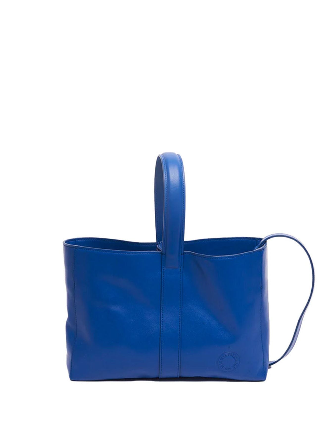 Sac cabas cuir Léonore petit format bleu cobalt
