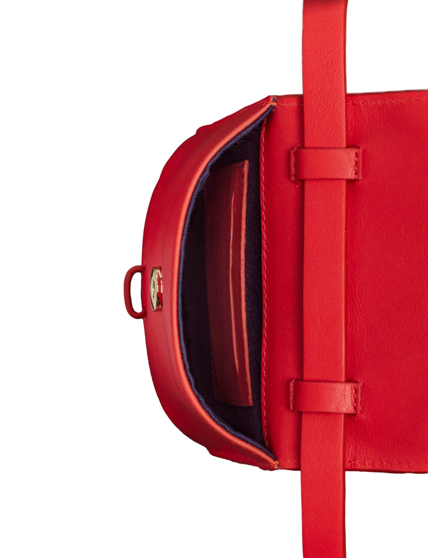 Bolso Smartphone Léonore cuero rojo