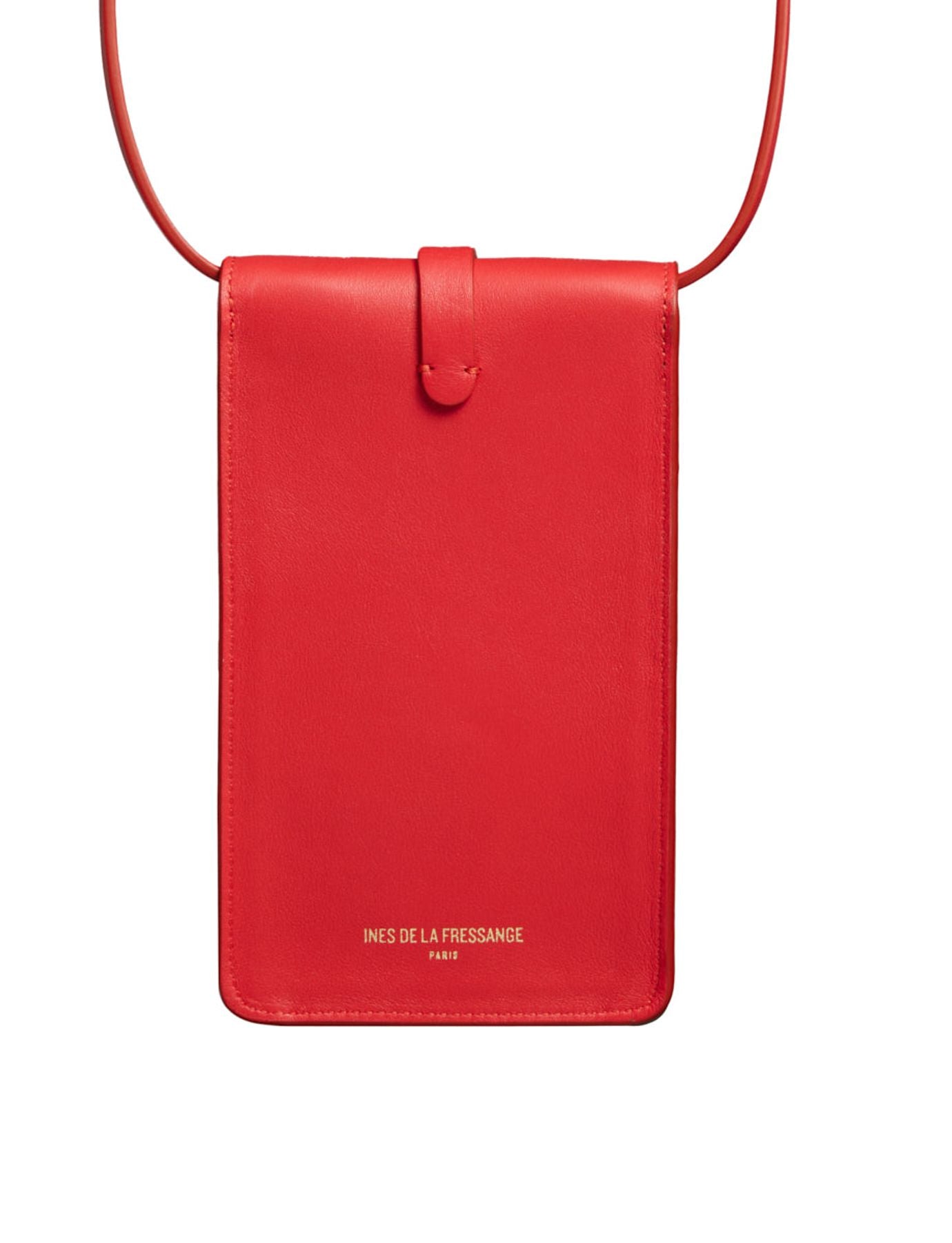 Bolso Smartphone Léonore cuero rojo